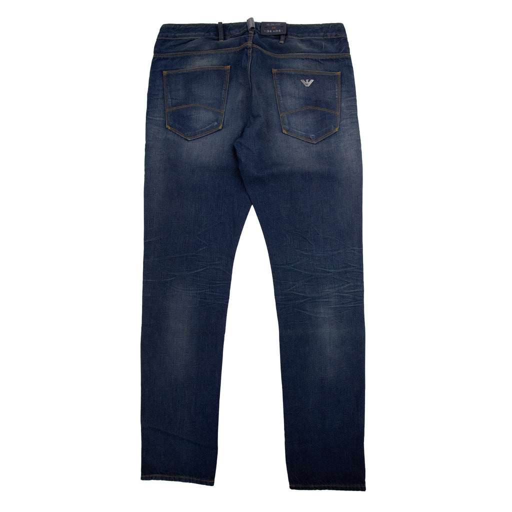 Armani Jeans J06 Distressed Slim Fit Jean