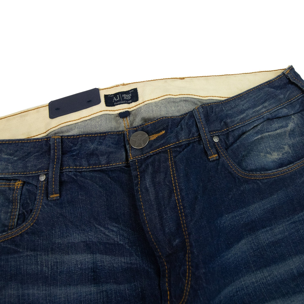 Armani Jeans J06 Distressed Slim Fit Jean