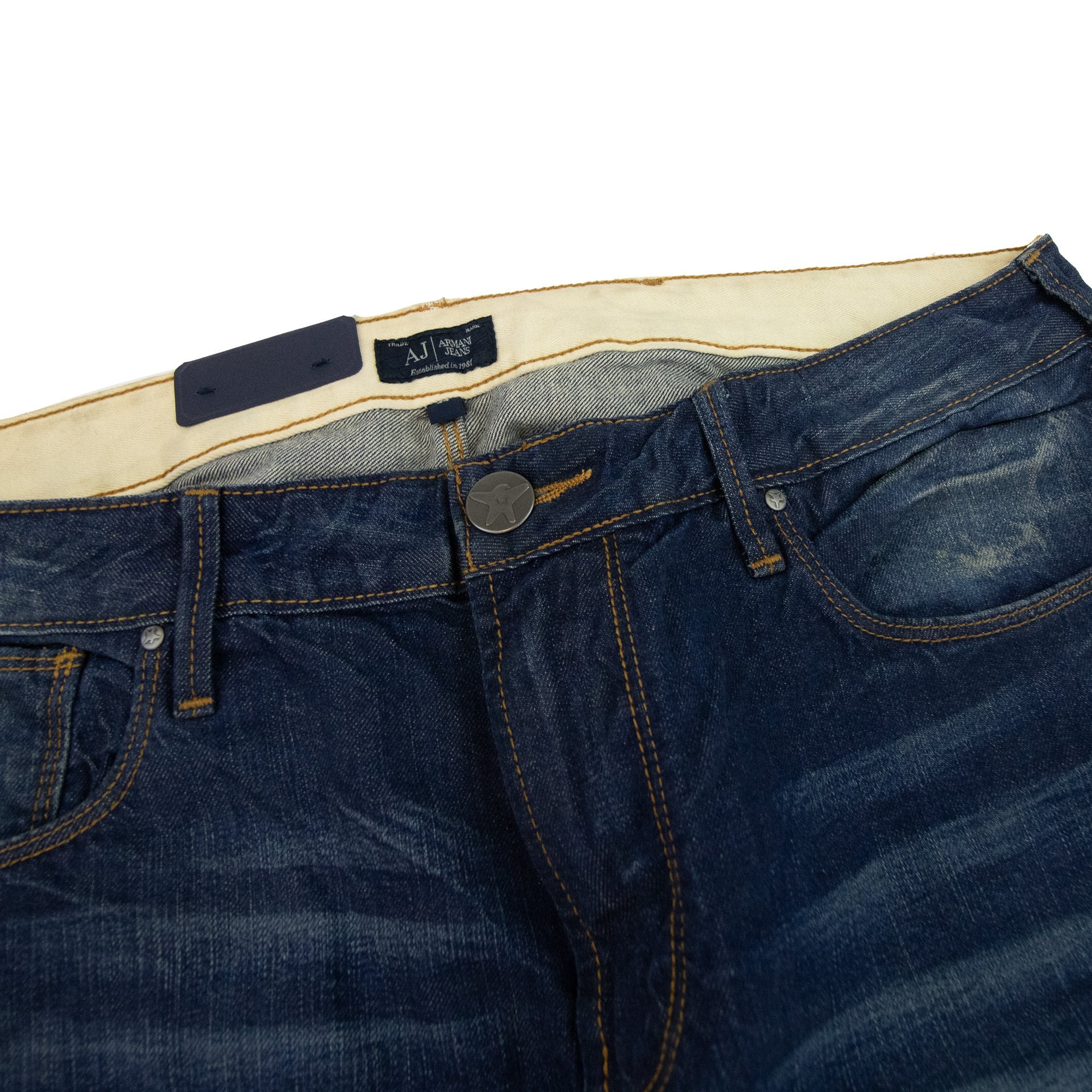Armani Jeans J06 Distressed Slim Fit Jean