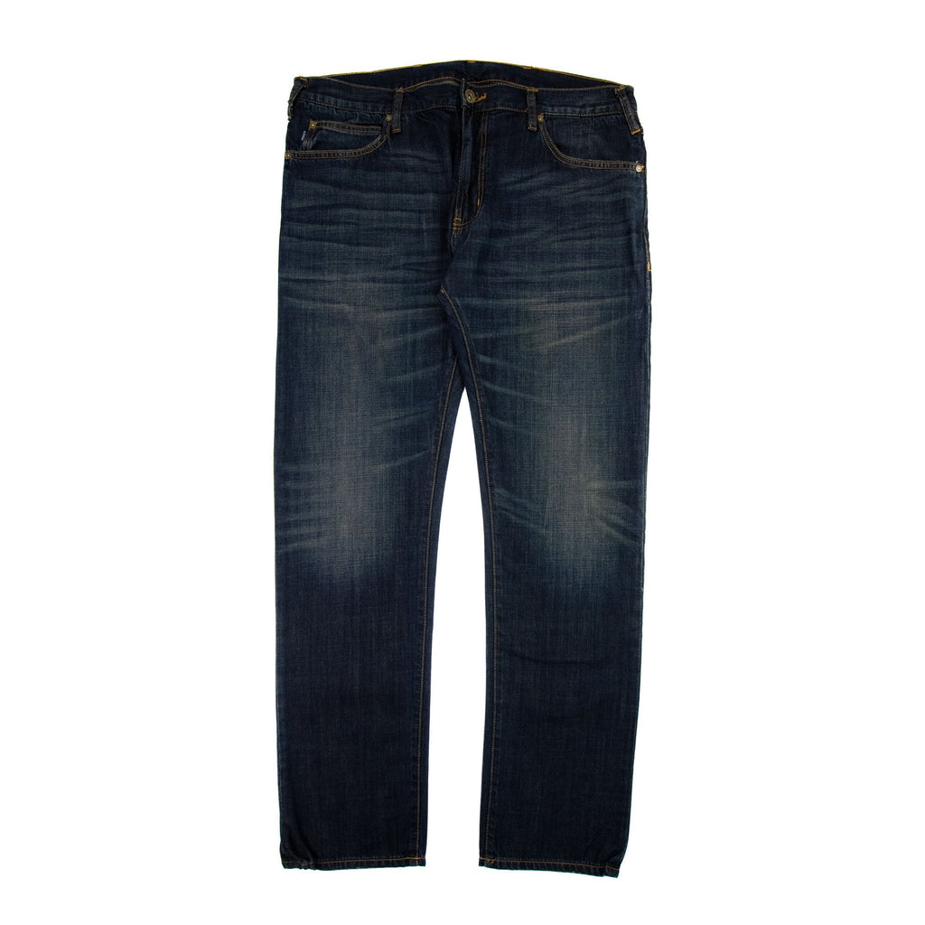 Armani Jeans Cream Badge J45 Slim Fit Jean