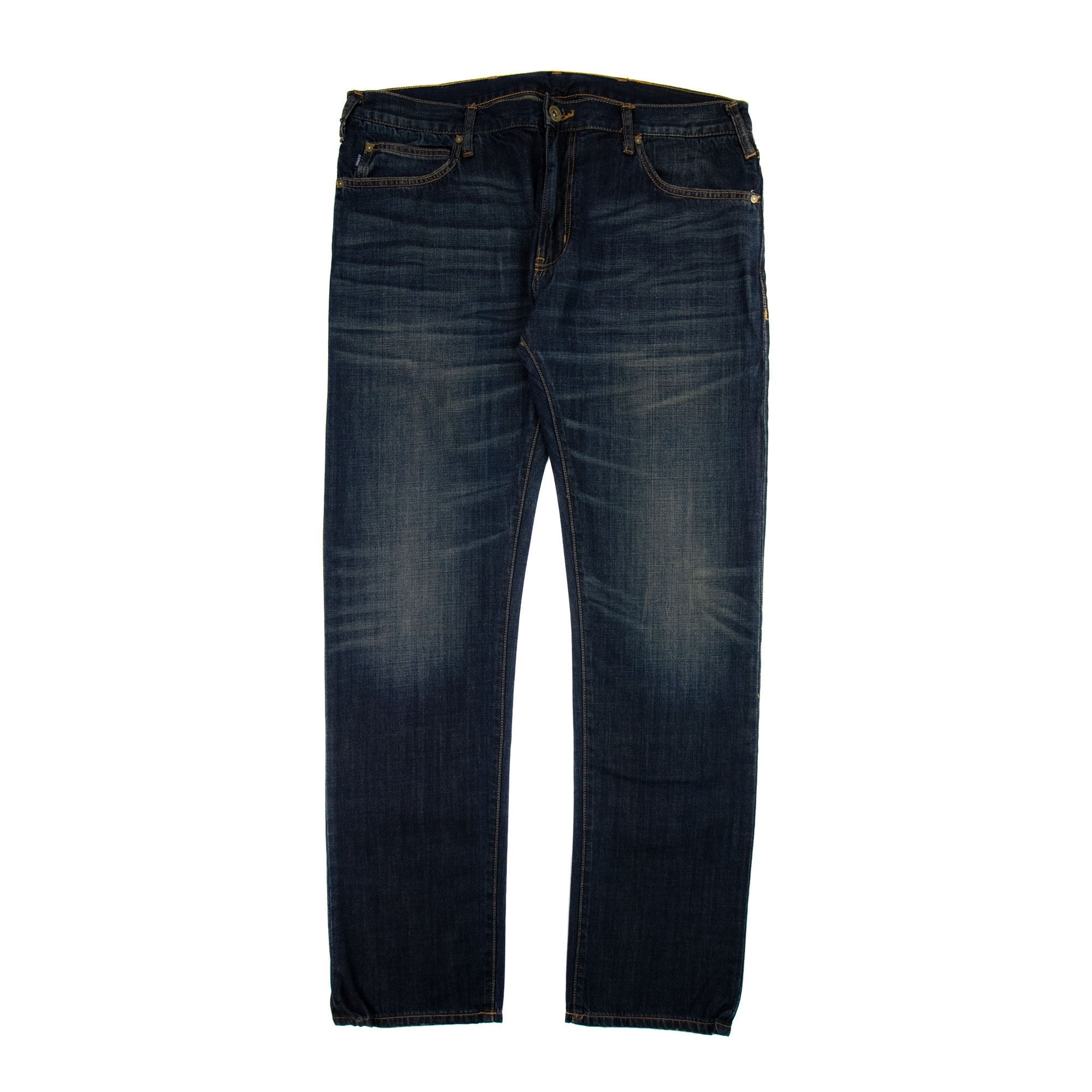 Armani Jeans Cream Badge J45 Slim Fit Jean