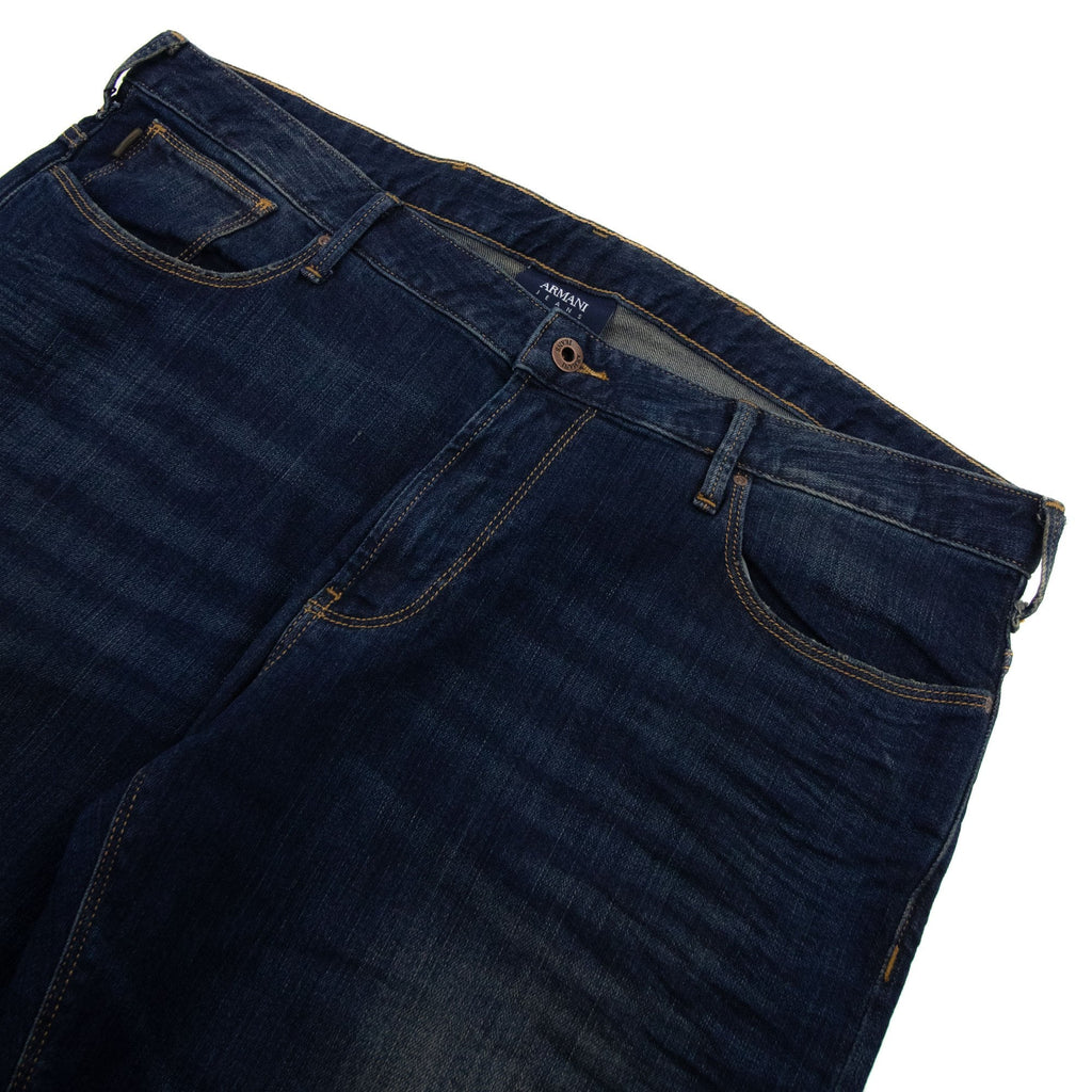 Armani Jeans Distressed Work J06 Slim Fit Jean Denim