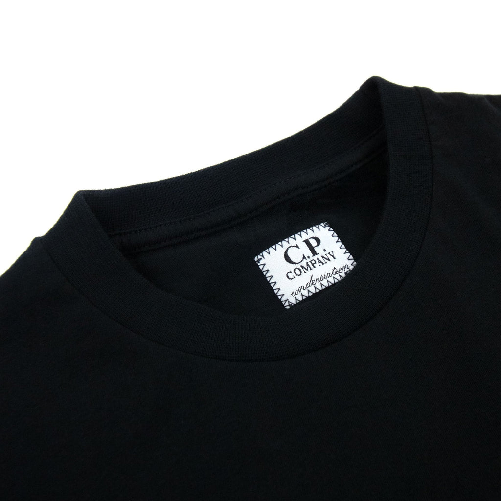 Cp Company Undersixteen Patch Logo T-shirt Black