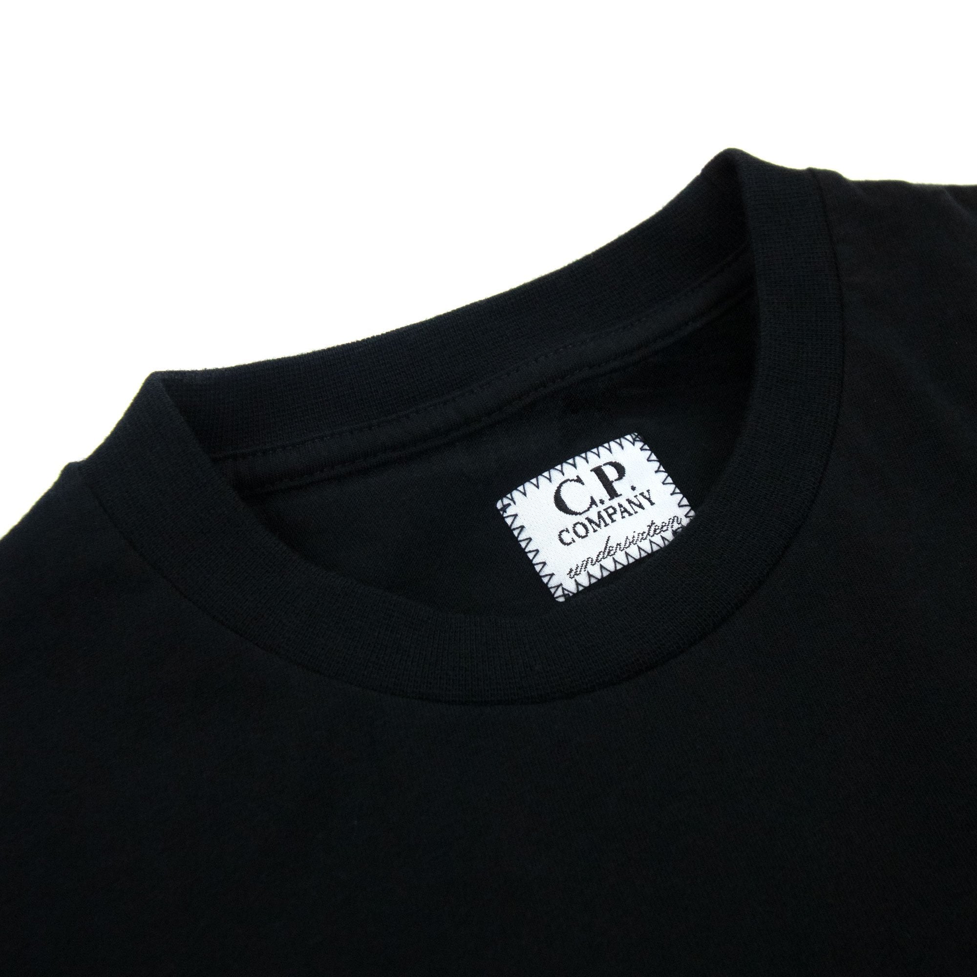 Cp Company Undersixteen Patch Logo T-shirt Black