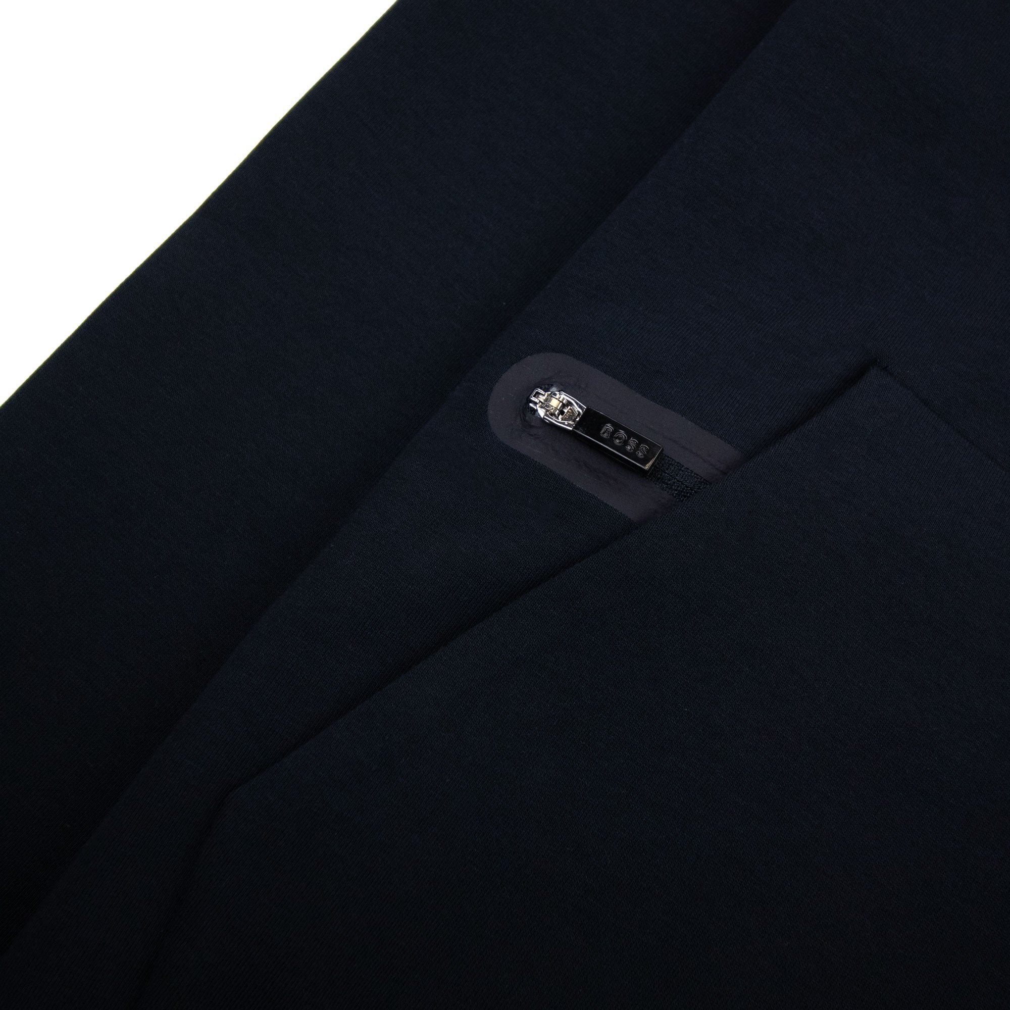 Hugo Boss Saggy 1 Stripe Logo Zip Up Hoody Navy 402