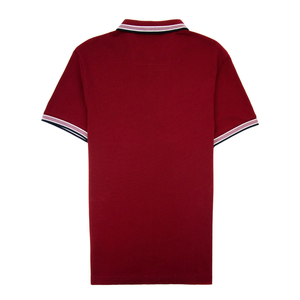 Hugo Boss Paddy Embroidered Logo Polo Burgundy 607