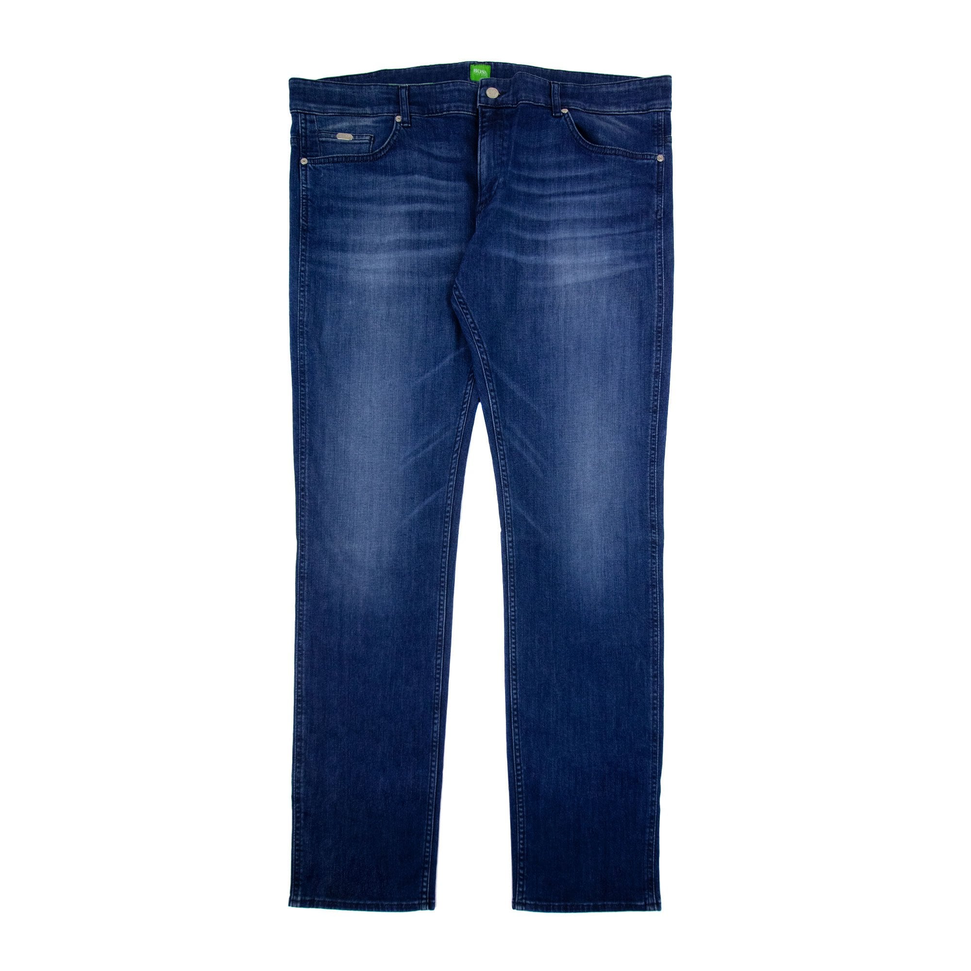 Hugo Boss C-delaware1 Slim Fit Jean Dark Wash Whisker Denim