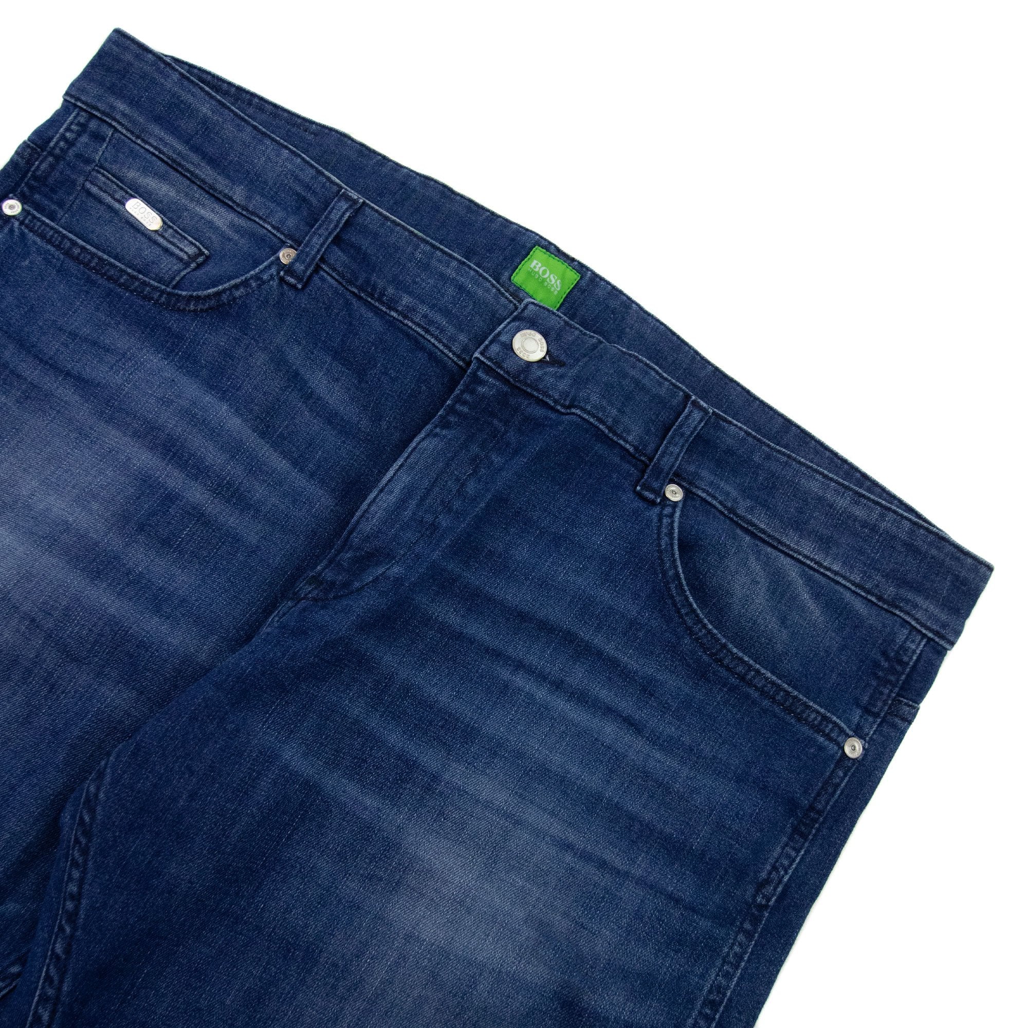 Hugo Boss C-delaware1 Slim Fit Jean Dark Wash Whisker Denim