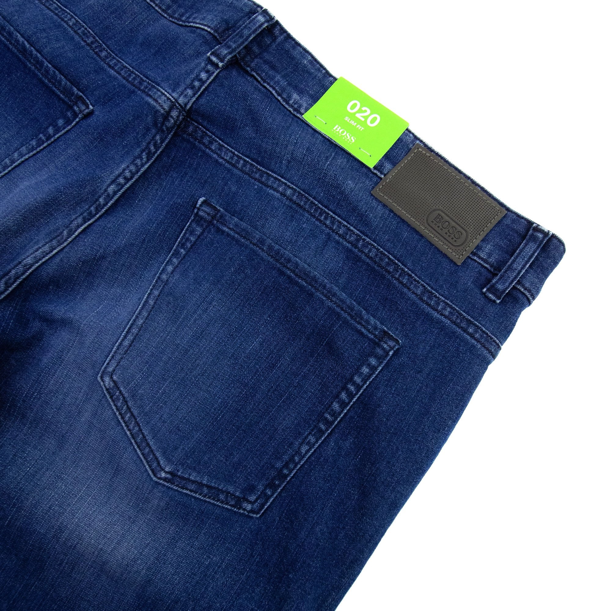 Hugo Boss C-delaware1 Slim Fit Jean Dark Wash Whisker Denim