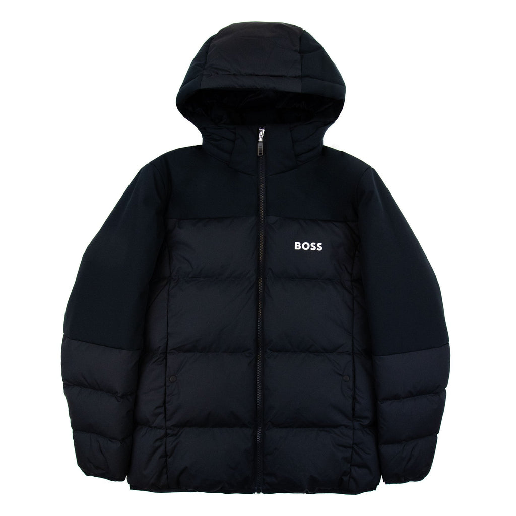Hugo Boss Hamar1 Logo Detail Down Jacket Navy 402