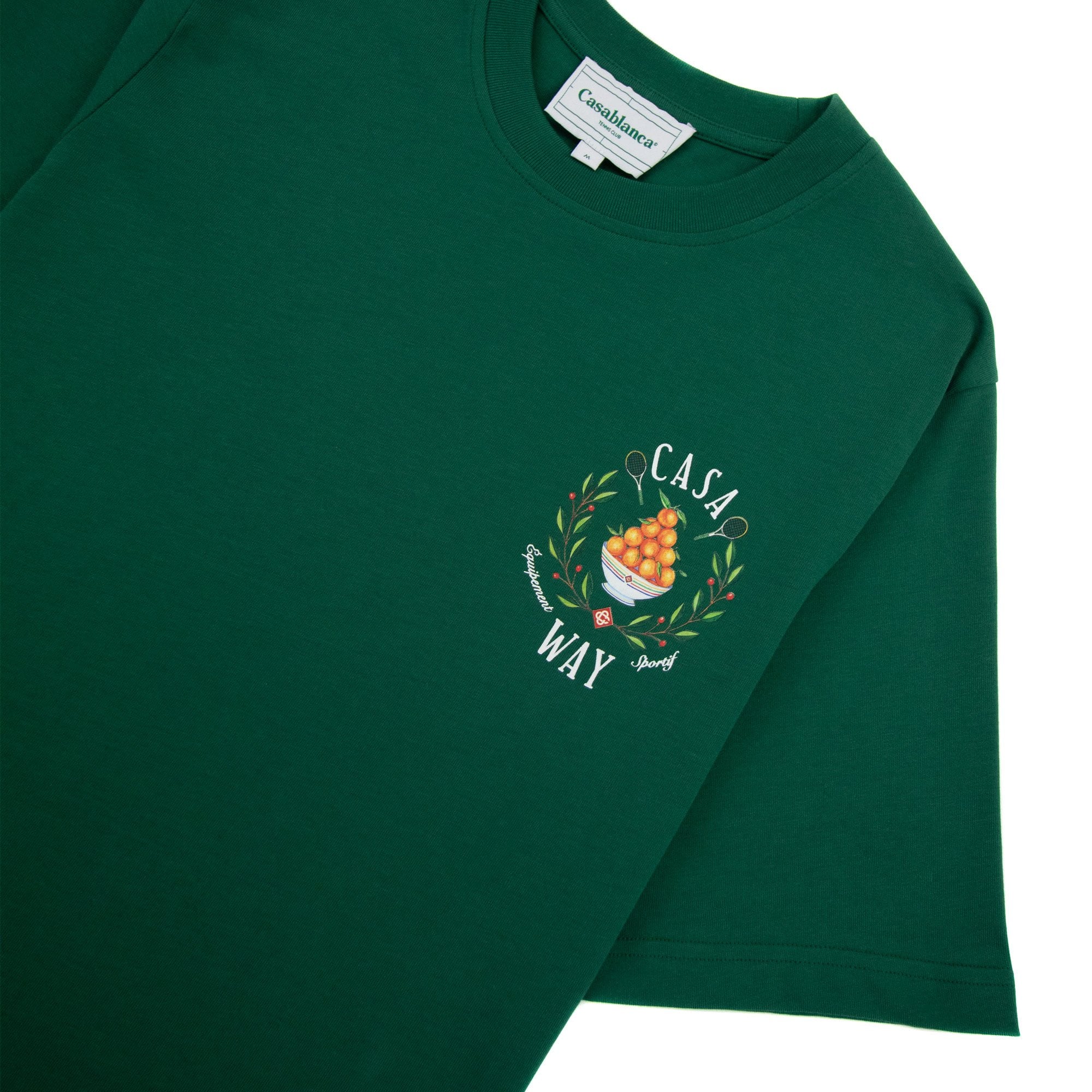 Casablanca Casa Way Printed T Shirt Evergreen