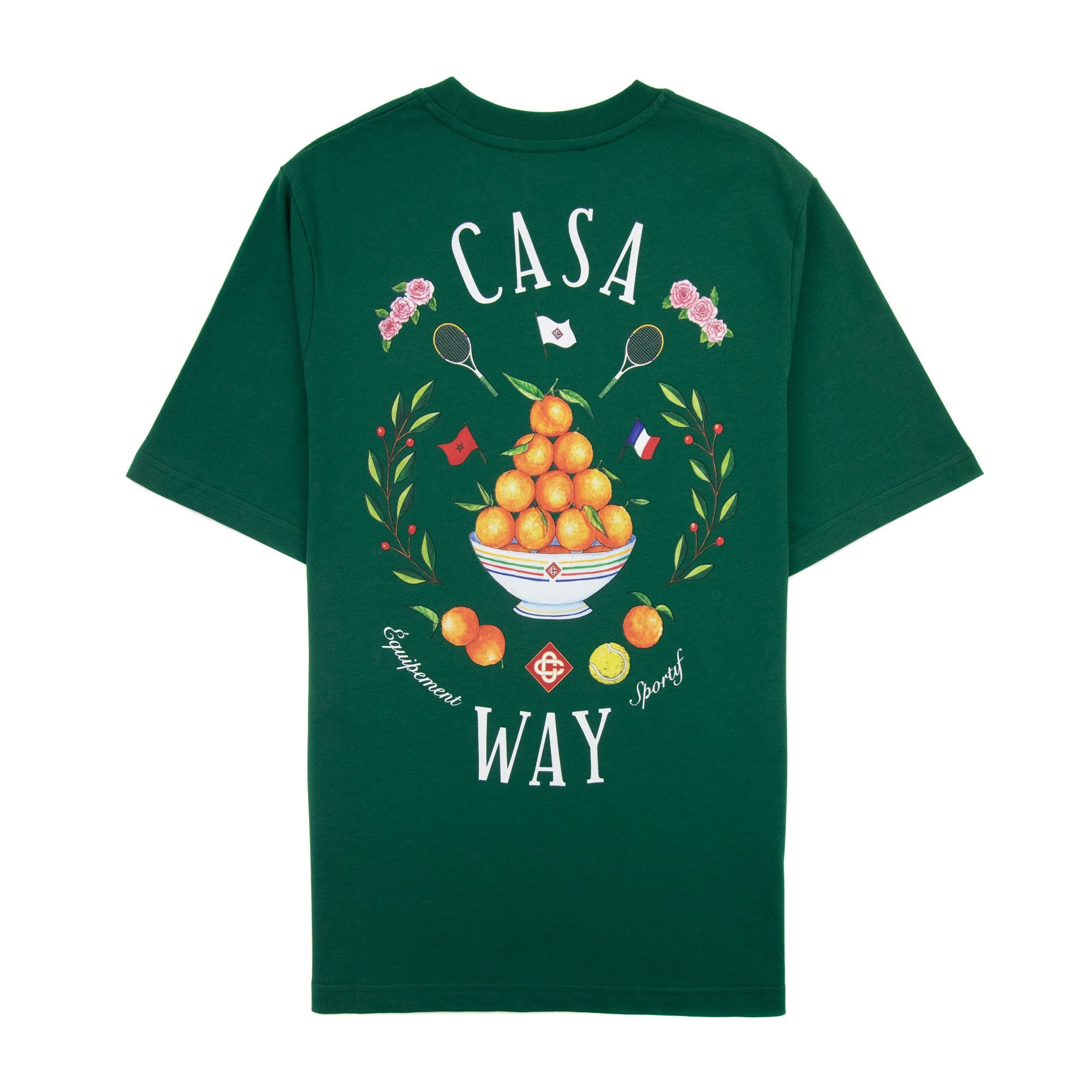 Casablanca Casa Way Printed T Shirt Evergreen