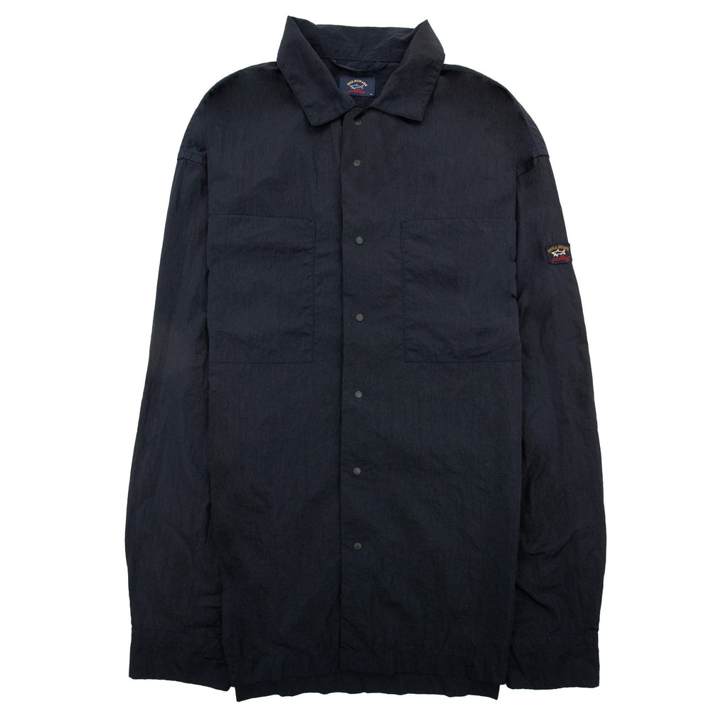 Paul And Shark Econyl Nylon Metal Overshirt Navy 013