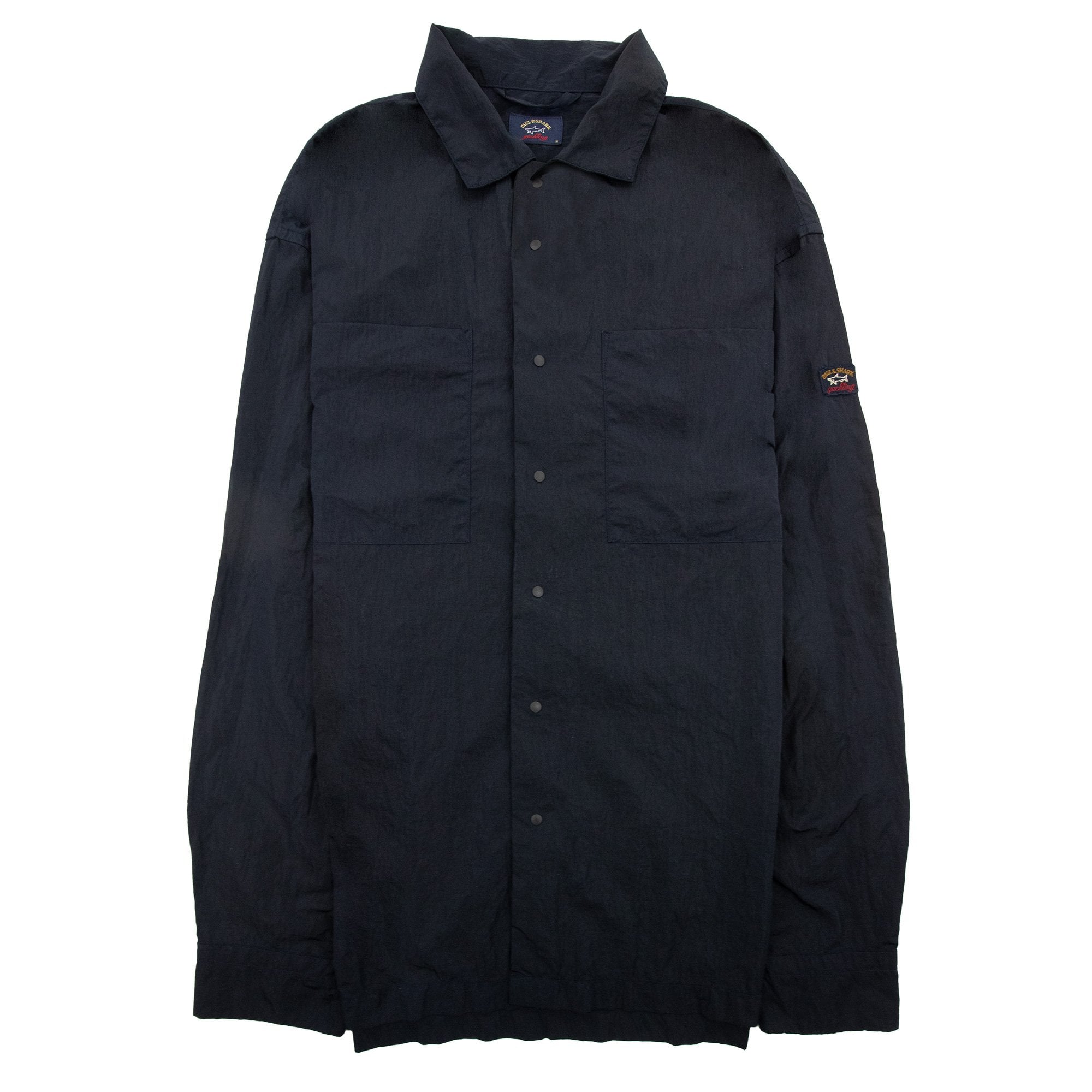 Paul And Shark Econyl Nylon Metal Overshirt Navy 013