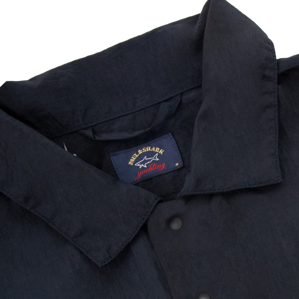 Paul And Shark Econyl Nylon Metal Overshirt Navy 013