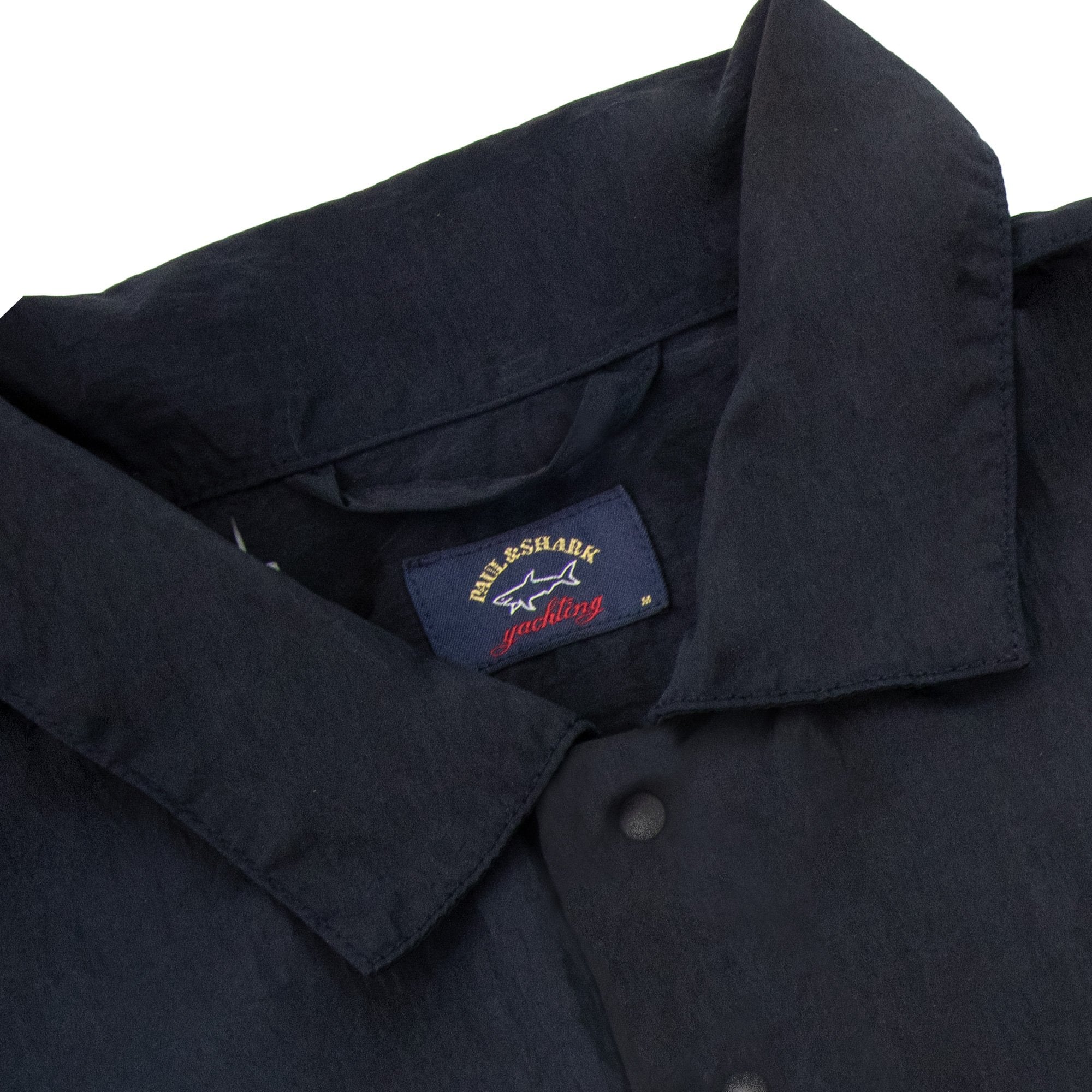 Paul And Shark Econyl Nylon Metal Overshirt Navy 013