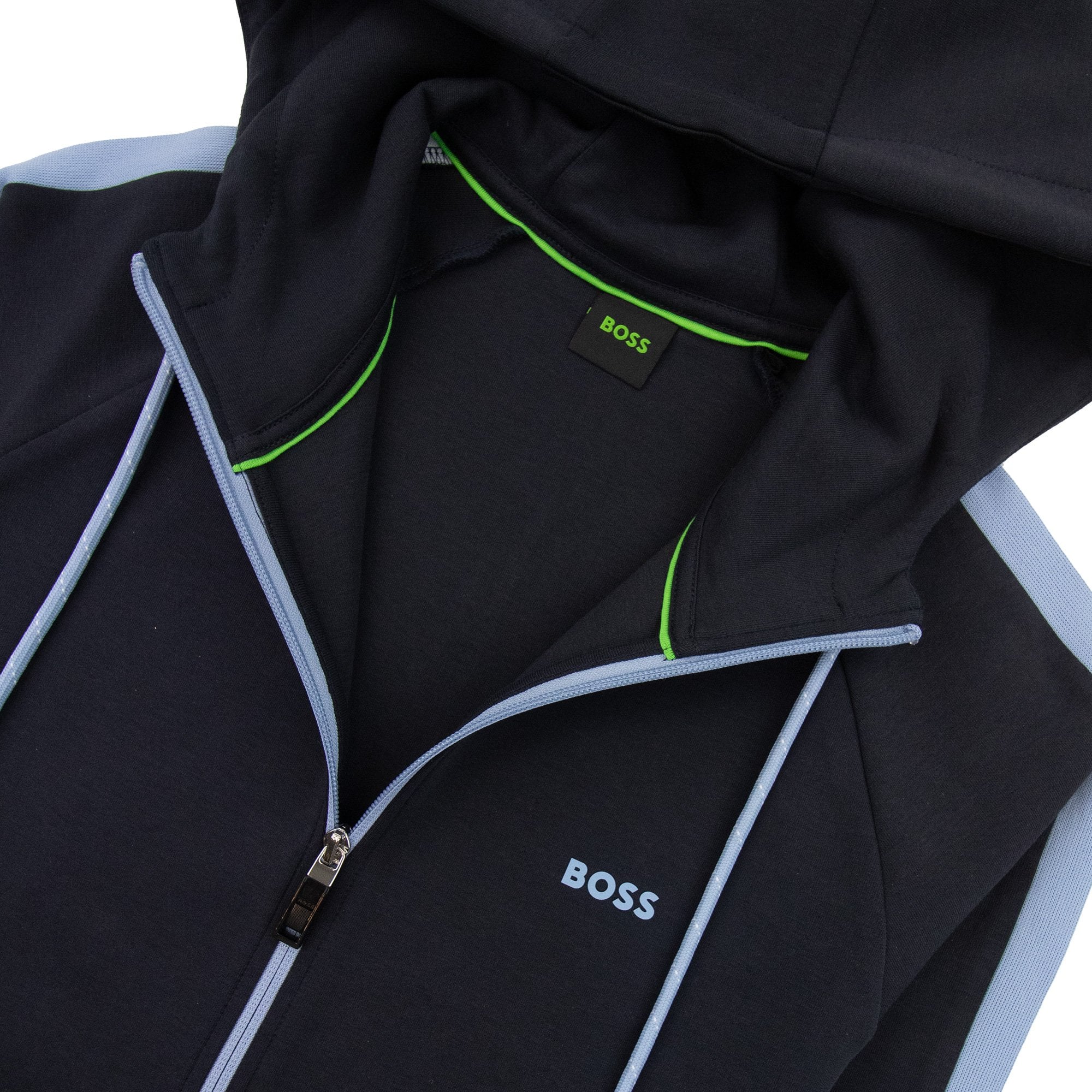 Hugo Boss Logo Stripe Tracksuit Set Navy 402