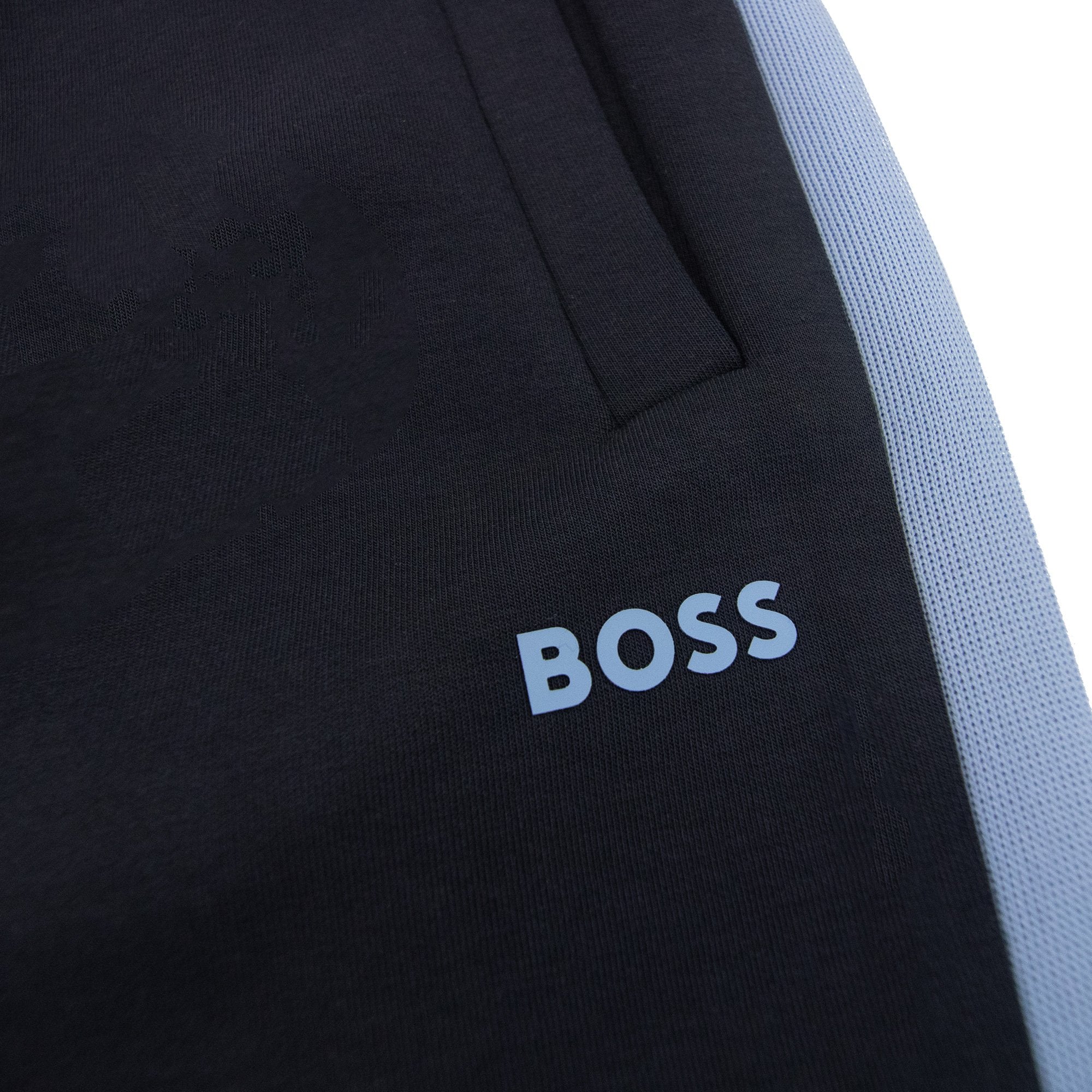 Hugo Boss Logo Stripe Tracksuit Set Navy 402