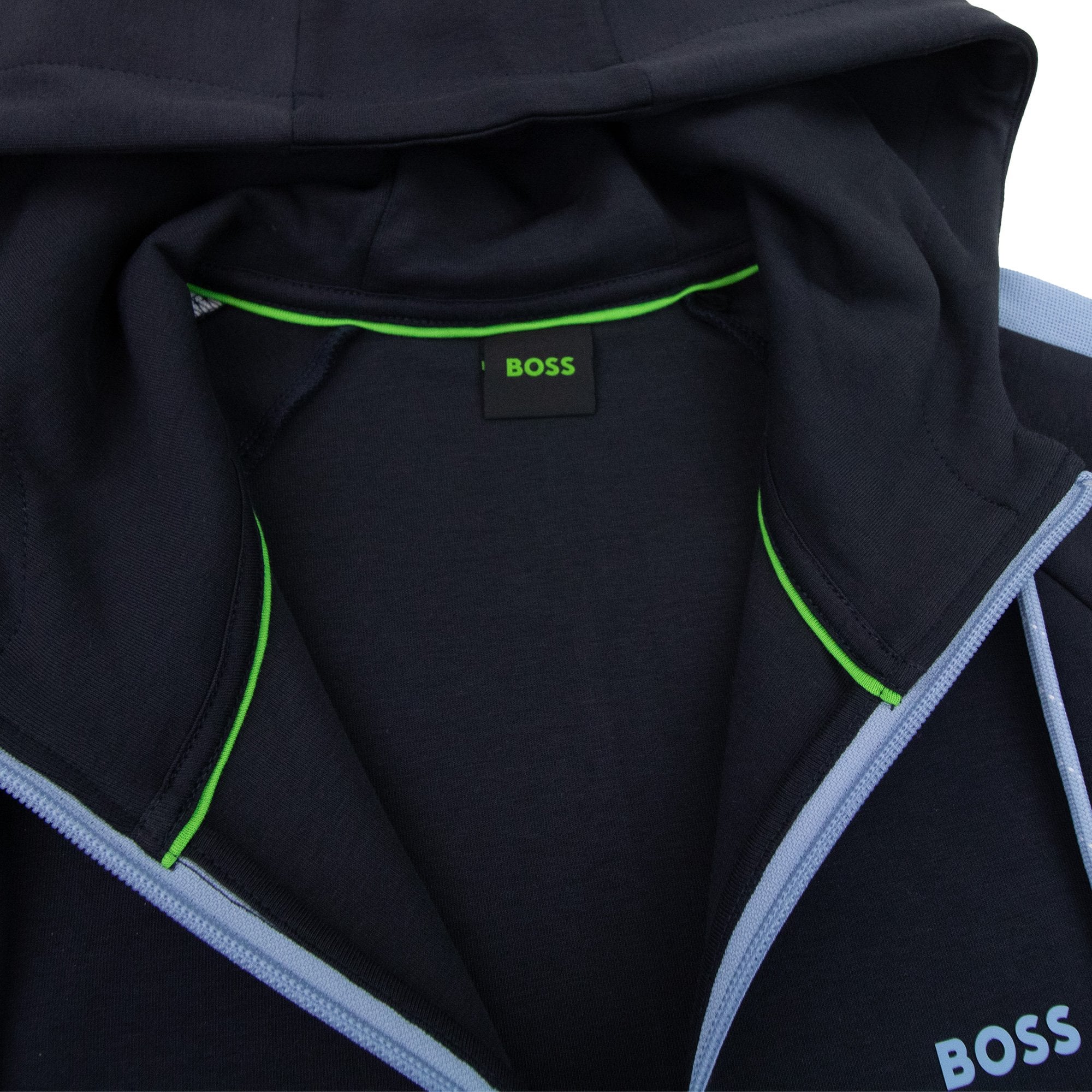 Hugo Boss Logo Stripe Tracksuit Set Navy 402
