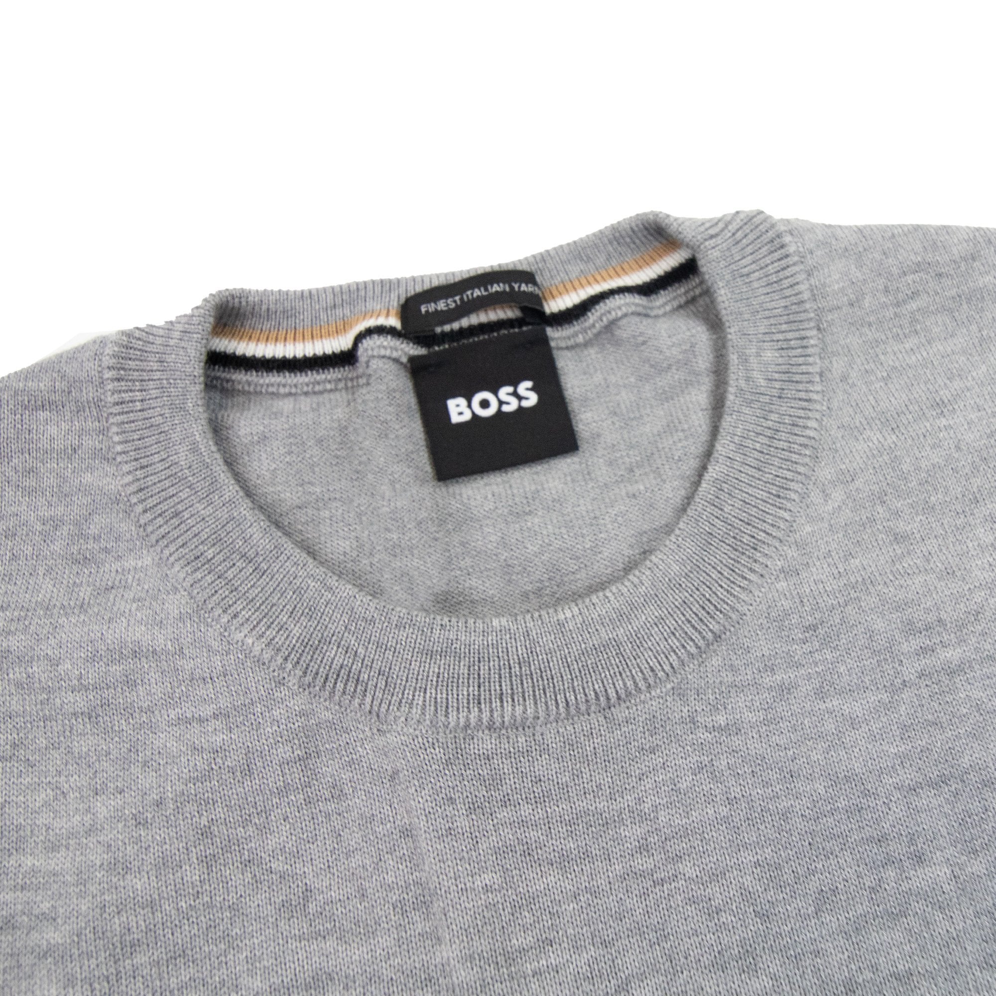 Hugo Boss Botto-l Embroidered Logo With Responsible Wool Swe Grey 041