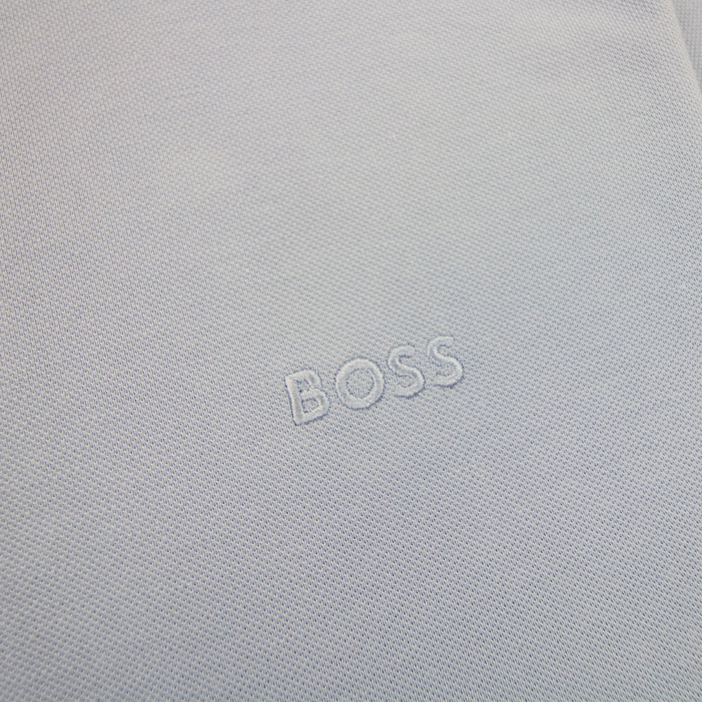 Hugo Boss Paule 4 Slim Fit Branded Placket Polo Light Blue 498