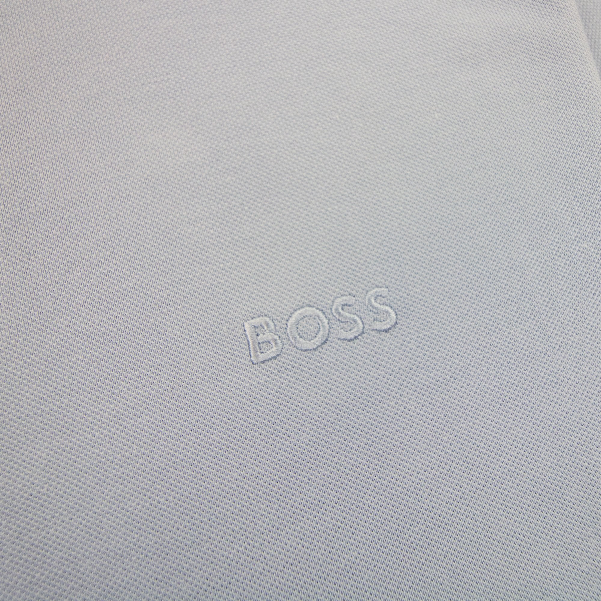Hugo Boss Paule 4 Slim Fit Branded Placket Polo Light Blue 498