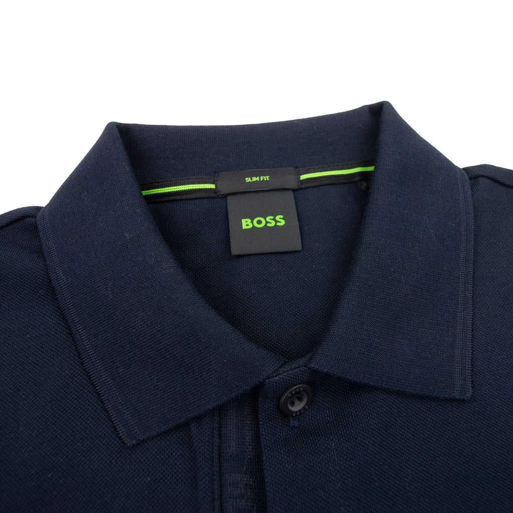 Hugo Boss Paule 4 Slim Fit Branded Placket Polo Navy 410