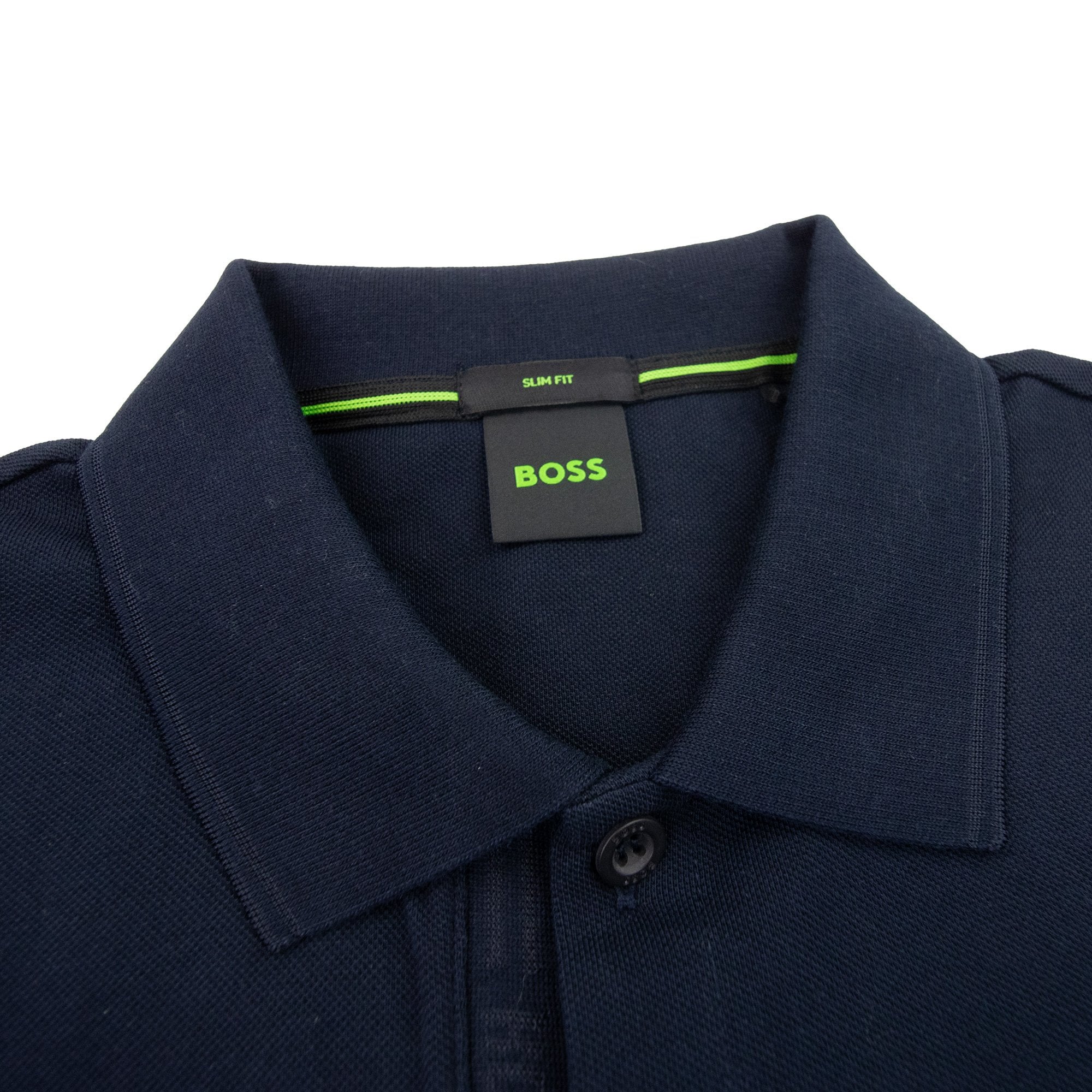 Hugo Boss Paule 4 Slim Fit Branded Placket Polo Navy 410