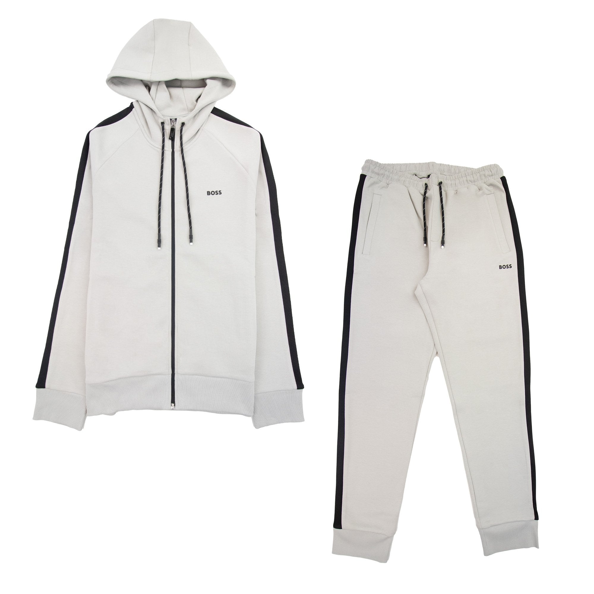 Hugo Boss Logo Stripe Tracksuit Set Grey 063