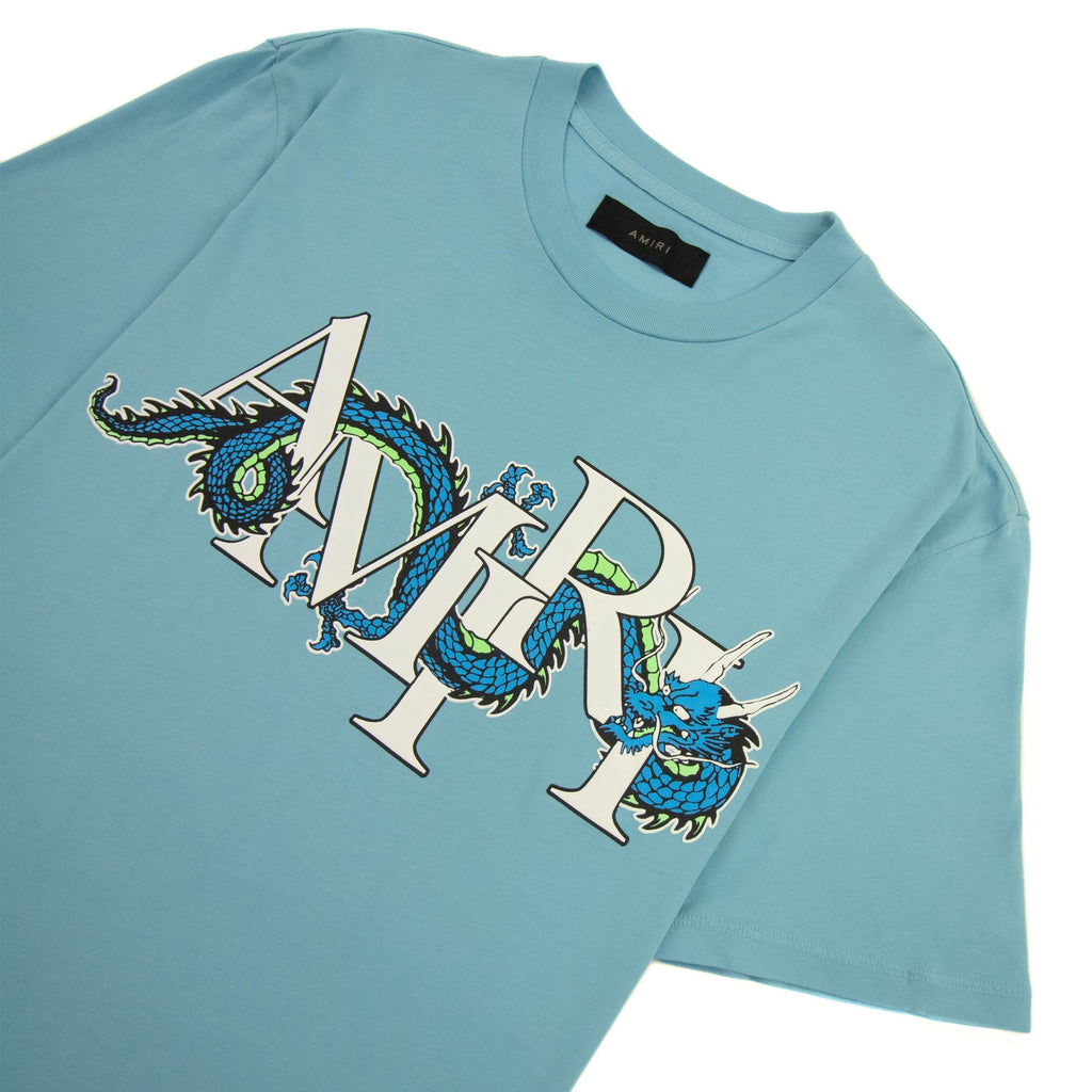 Amiri Cny Dragon T Shirt Air Blue
