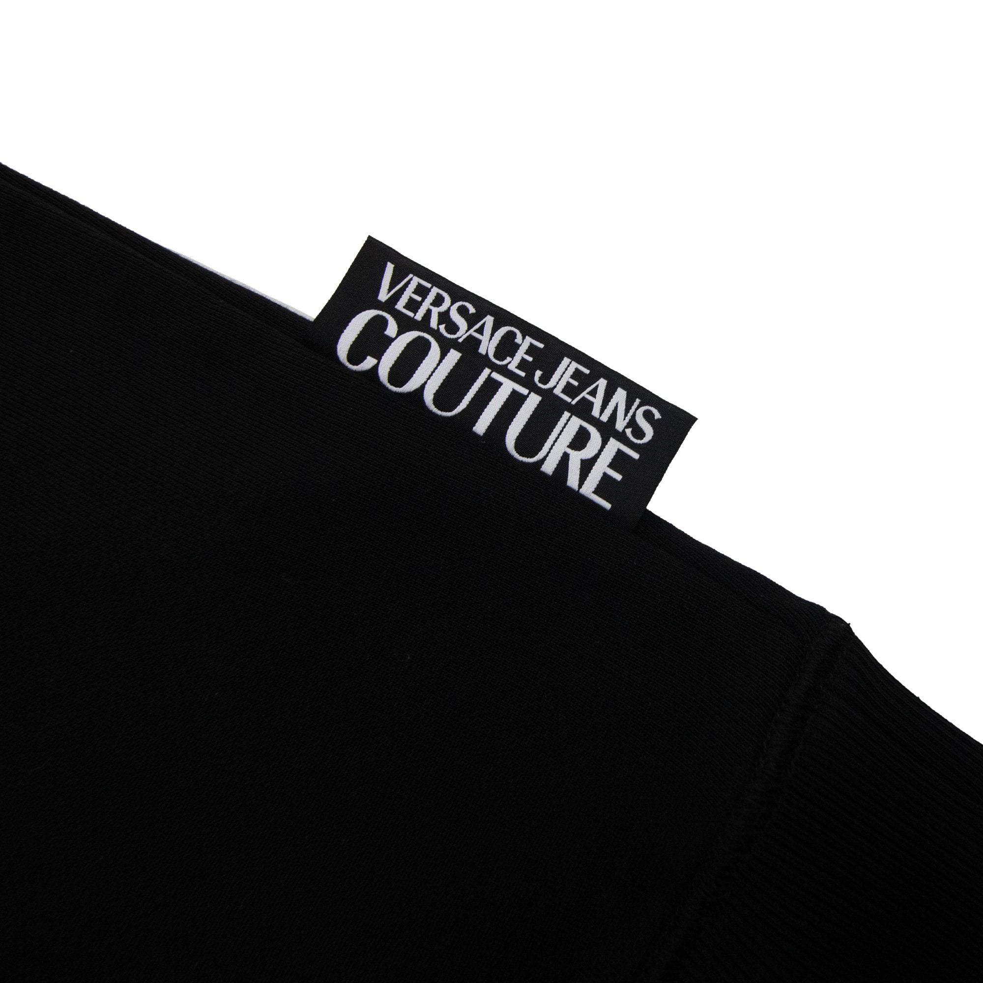 Versace Jeans Couture Printed Baroqou Hoodied Sweatshirt Black