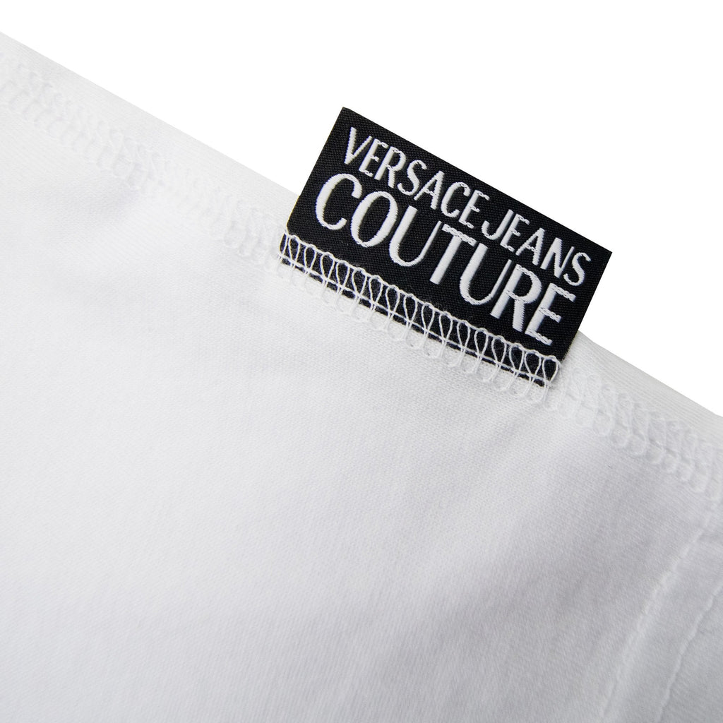 Versace Jeans Couture Logo Printed T Shirt White