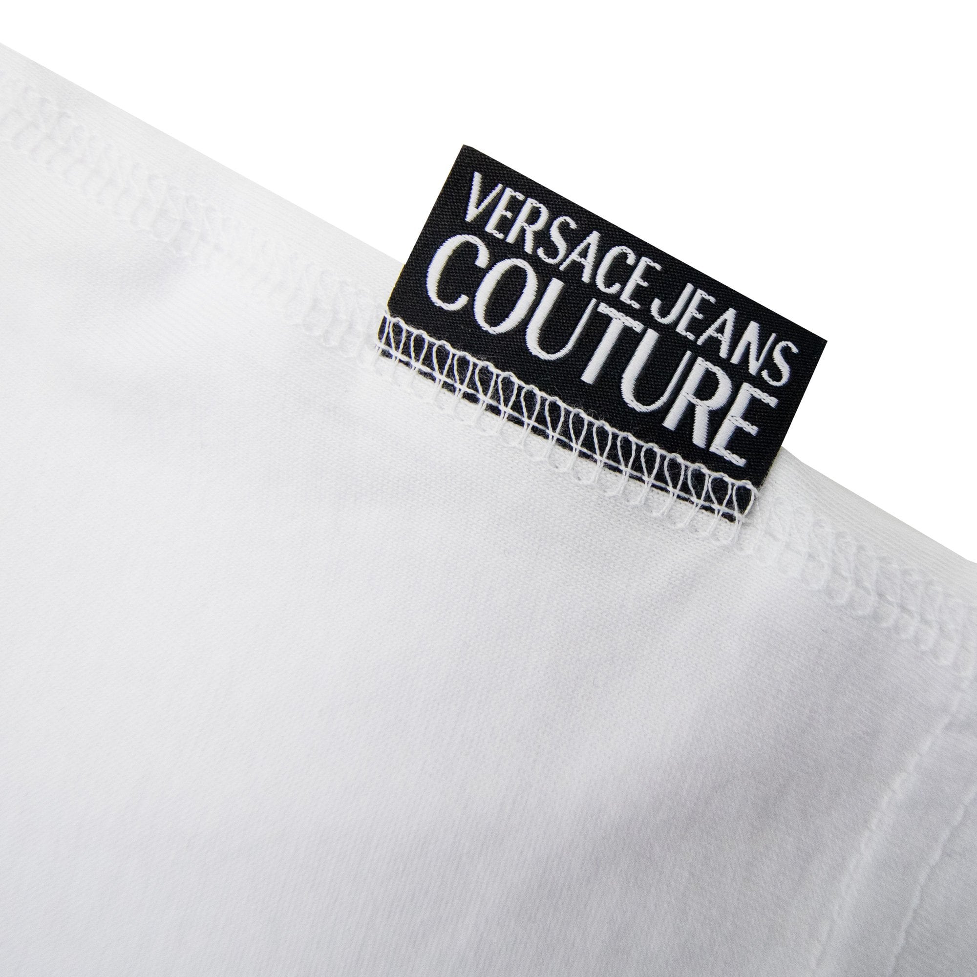 Versace Jeans Couture Logo Printed T Shirt White