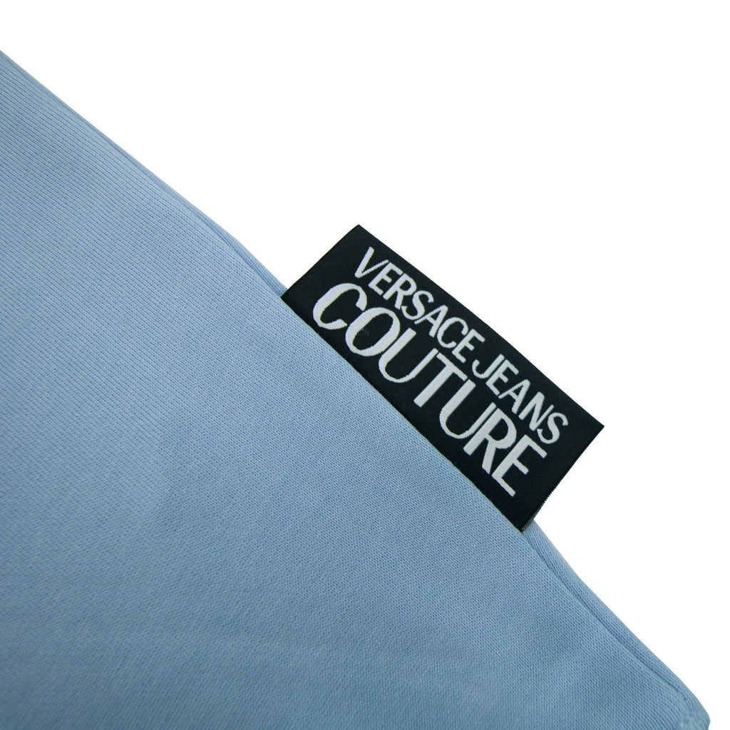Versace Jeans Couture Big Split Foil Sweatshirt Sky Blue