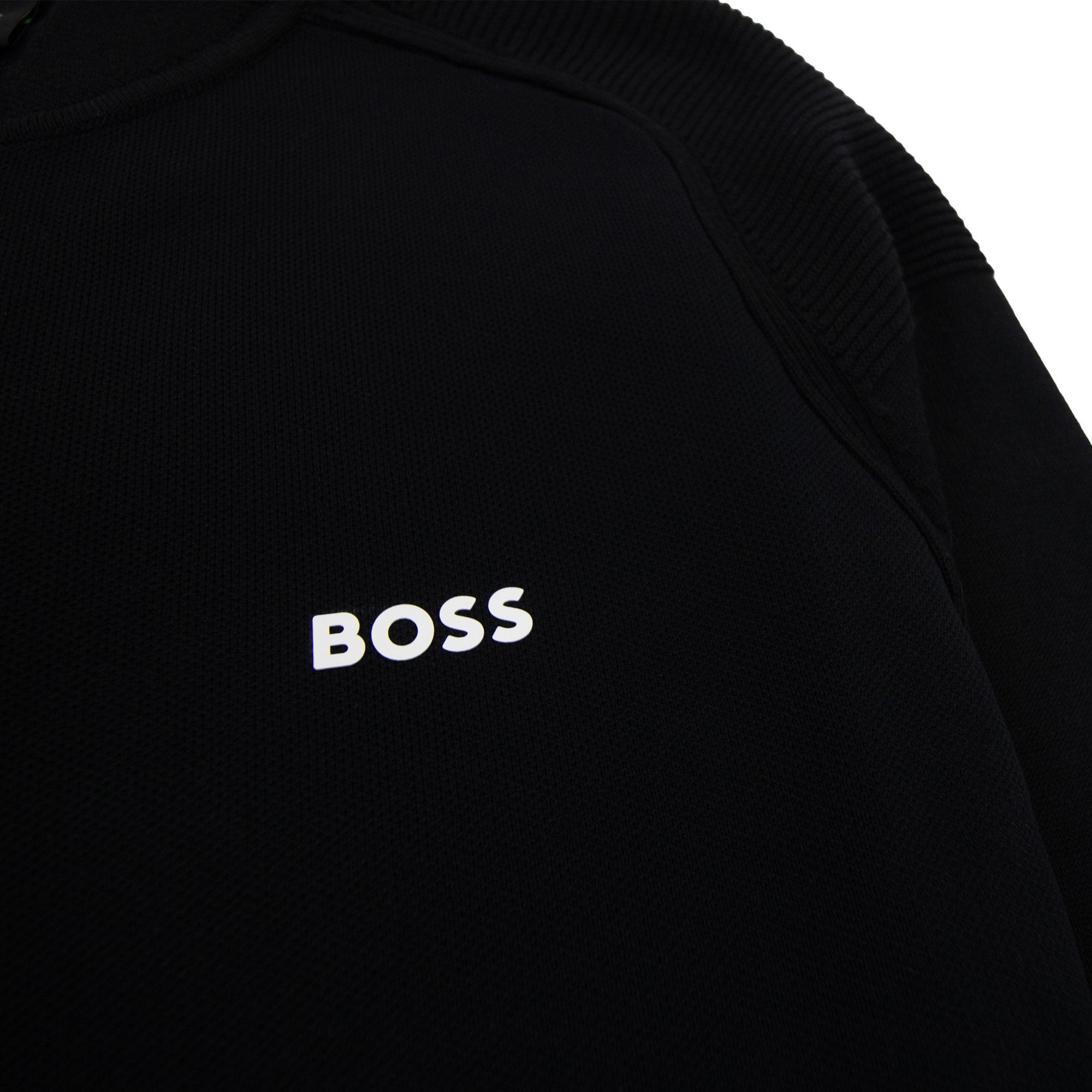 Hugo Boss Zalfar Zip Bomber Sweatshirt Black 001