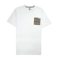 Aquascutum Active Club Check Pocket T Shirt White 001