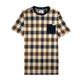 Aquascutum Active Macro Check T Shirt Navy 11