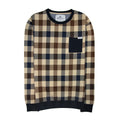 Aquascutum Active Macro Check Crewneck Sweatshirt Navy 11