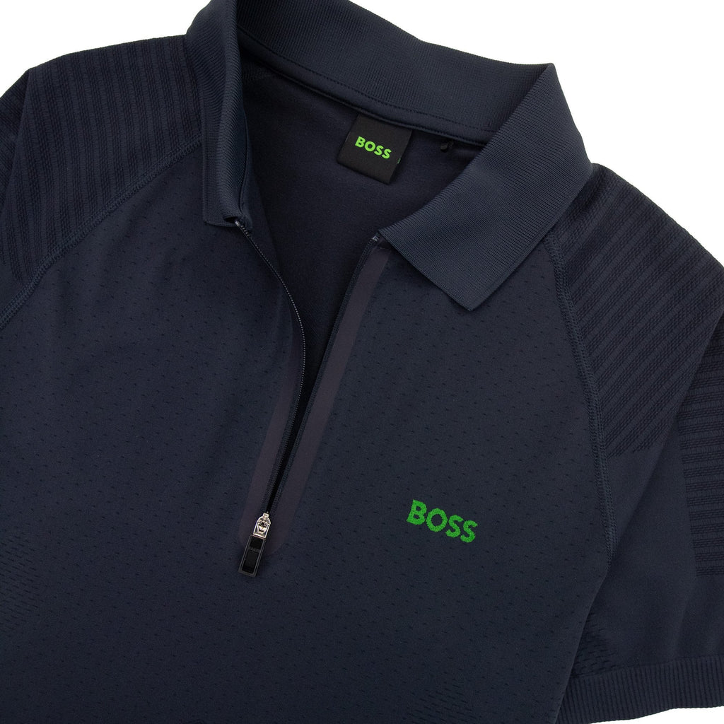 Hugo Boss Phileas Half Zip Ss Polo Navy 402