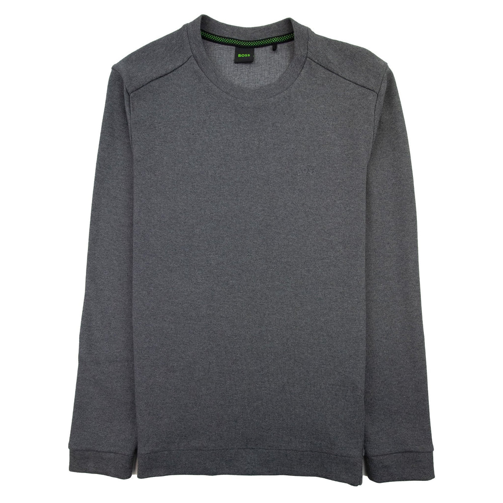 Hugo Boss Salbo Curved Logo Sweatshirt Grey 031