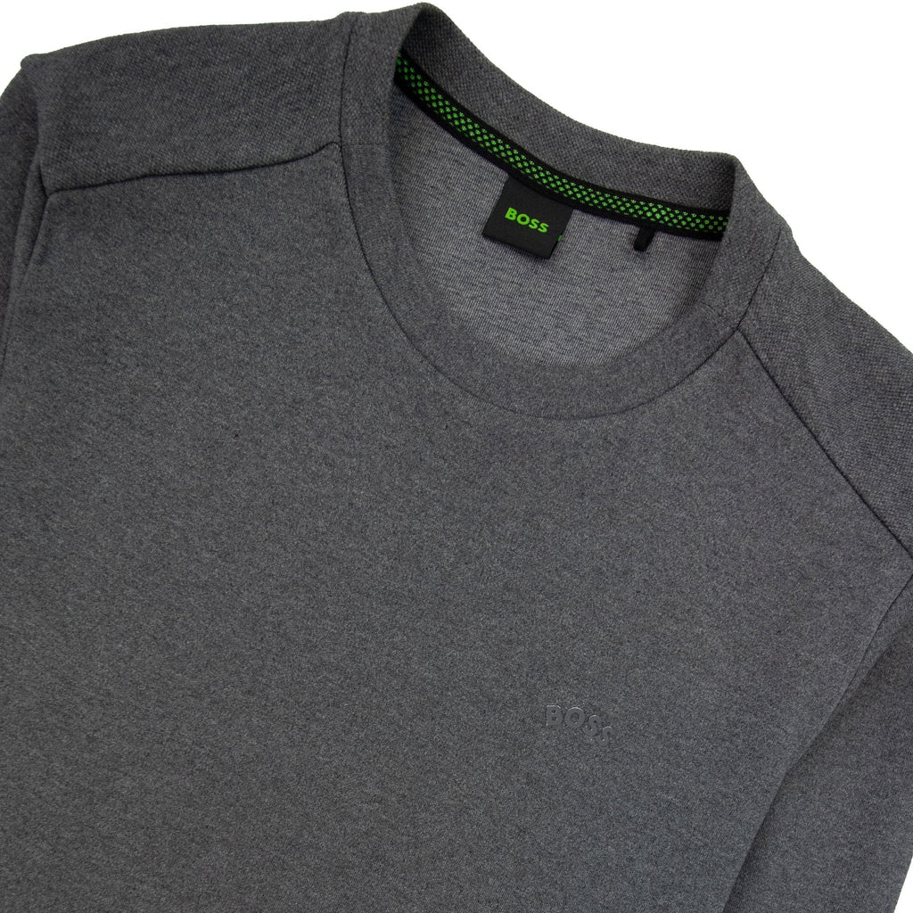 Hugo Boss Salbo Curved Logo Sweatshirt Grey 031