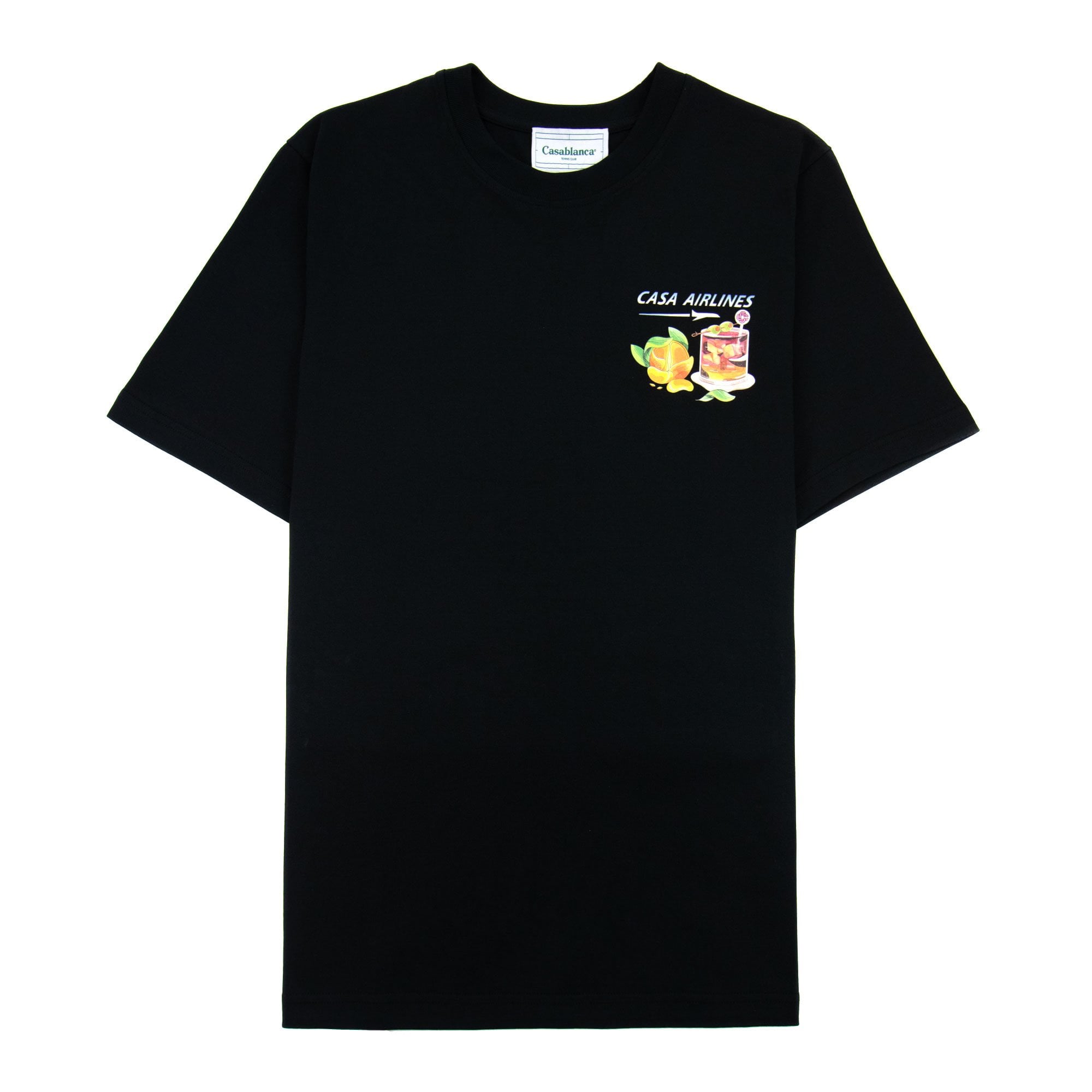 Casablanca Panoramique Printed T Shirt Black