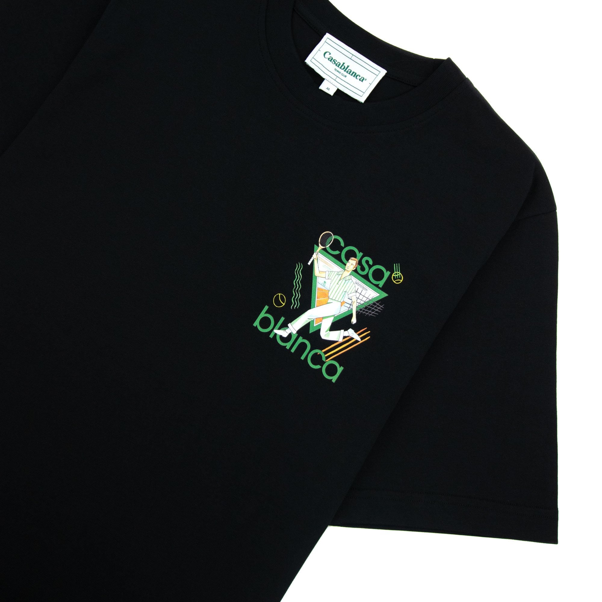 Casablanca Le Jeu Printed Logo T Shirt Black 003