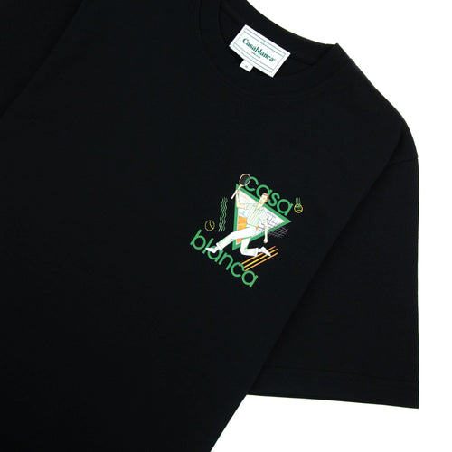Casablanca Le Jeu Printed Logo T Shirt Black 003