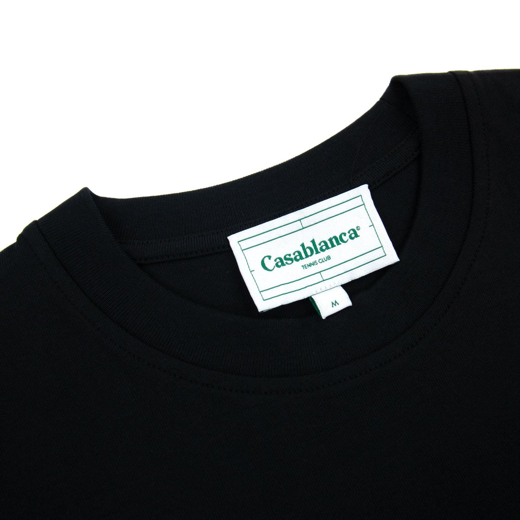 Casablanca Le Jeu Printed Logo T Shirt Black 003