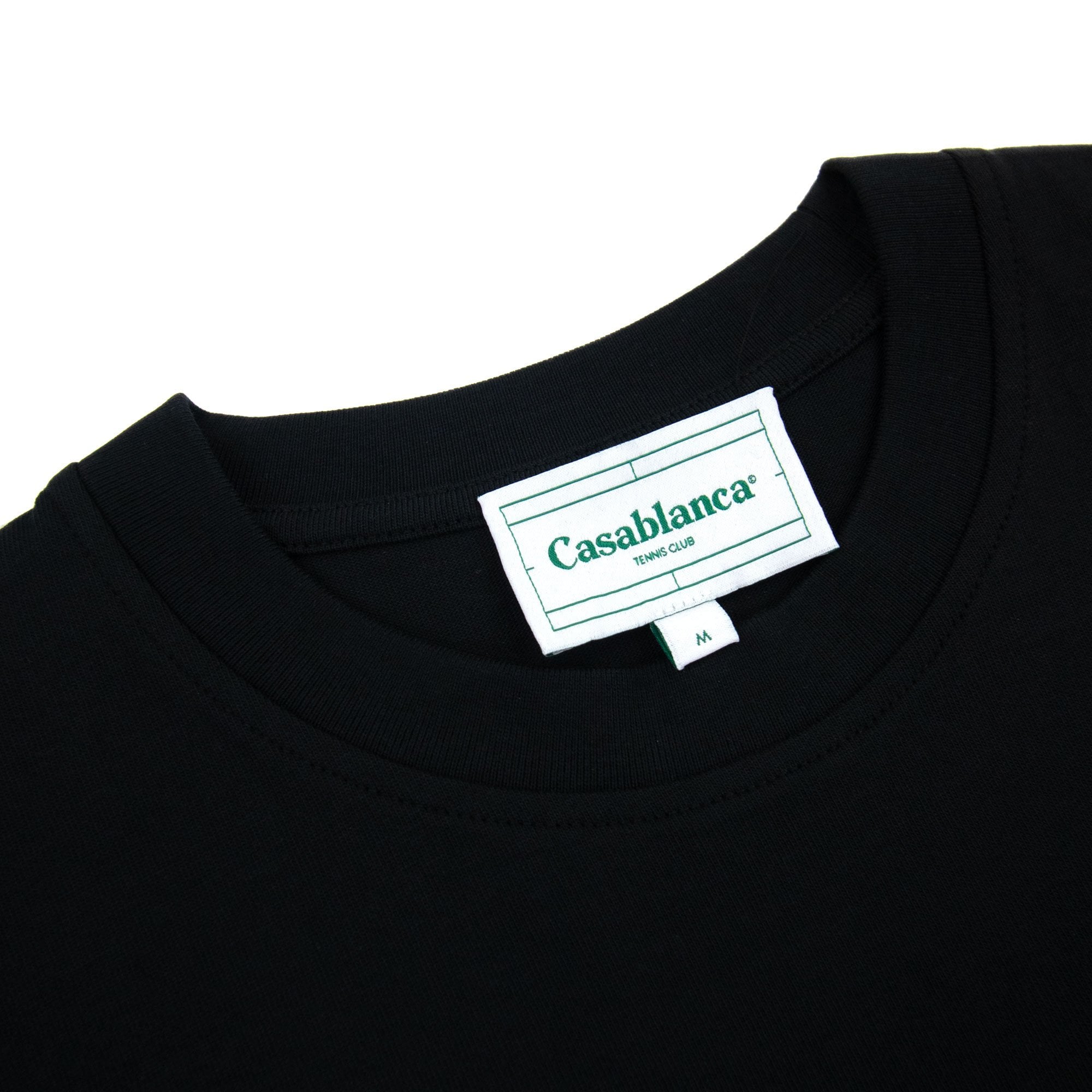 Casablanca Le Jeu Printed Logo T Shirt Black 003