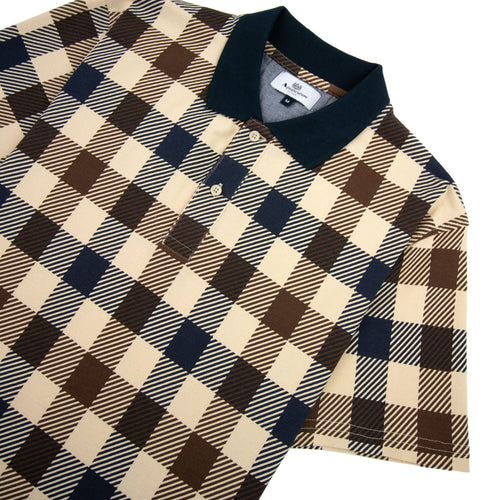 Aquascutum Active Macro Check Polo Navy 11
