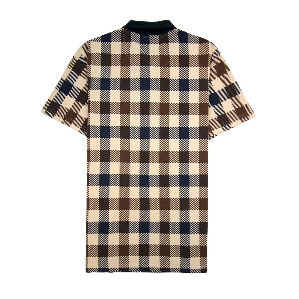 Aquascutum Active Macro Check Polo Navy 11