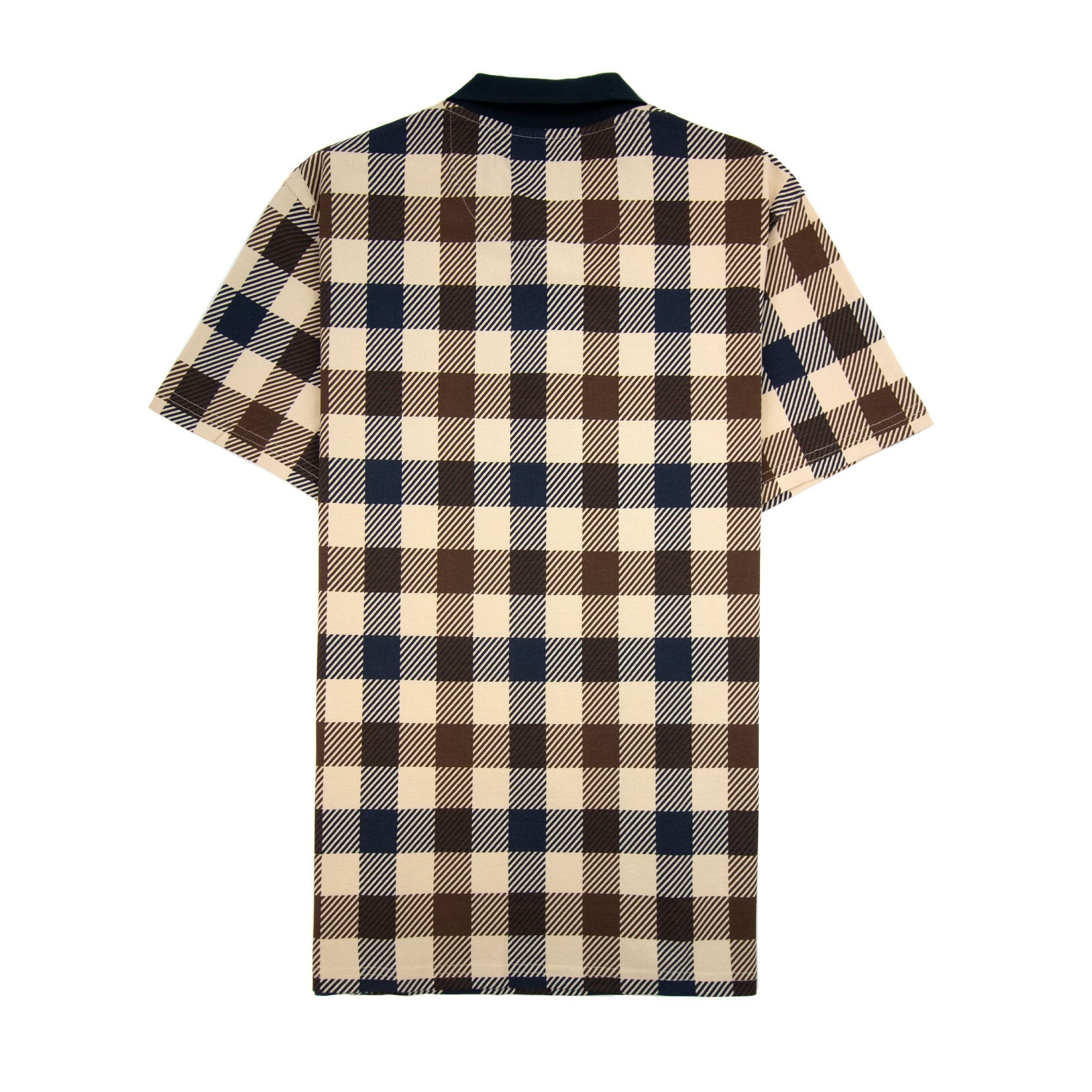 Aquascutum Active Macro Check Polo Navy 11