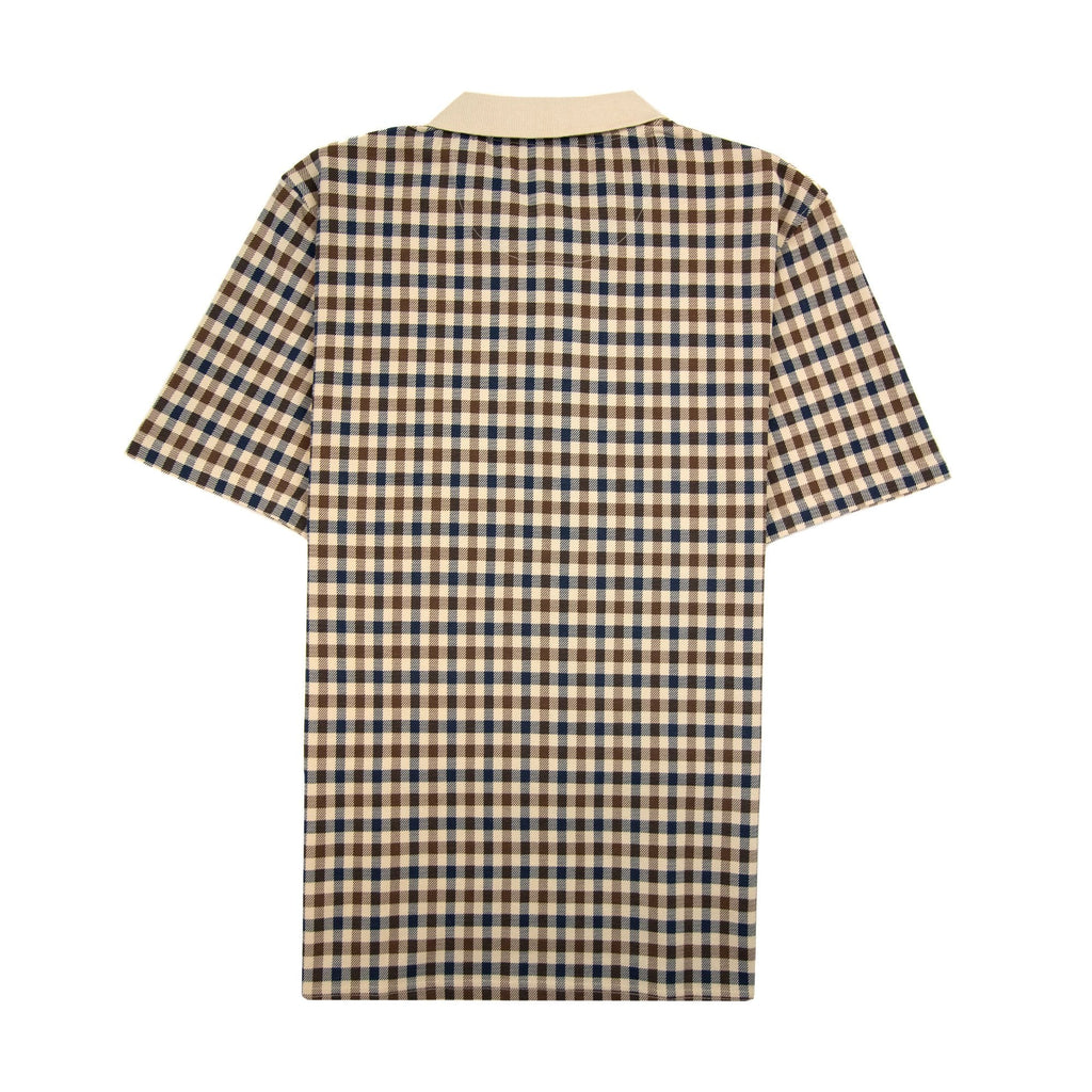 Aquascutum Active Club Check Polo Beige 03